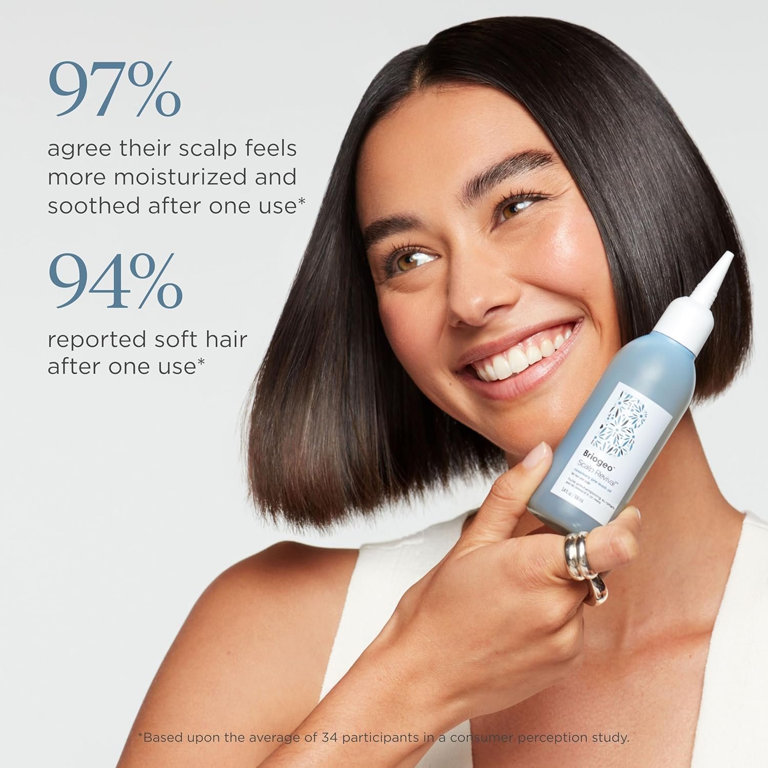 Briogeo Scalp Revival Rosemary Pre-Wash Oil, Hair and Scalp, Dry Scalp Treatment for Stronger and Longer Hair, Soothe Dry Scalp, Lipids and Vitamins, Deep Moisture, Vegan, Cruelty-Free, 3.4 fl oz - Image 7