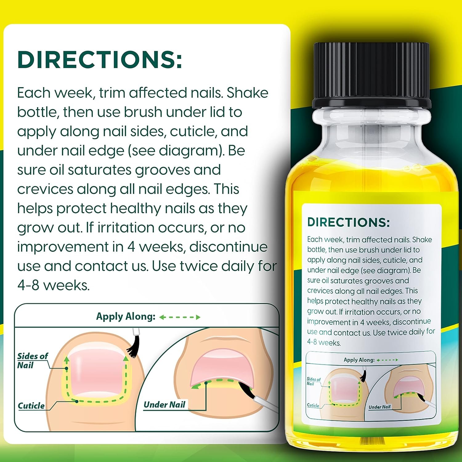 Toenail Fungus Treatment: Premium Tea Tree & Essential Oil Blend - USA Clean Ingredients - No Fillers - No Harsh Chemicals - Max Strength Formula for Damaged & Discolored Toe Nails - Image 9