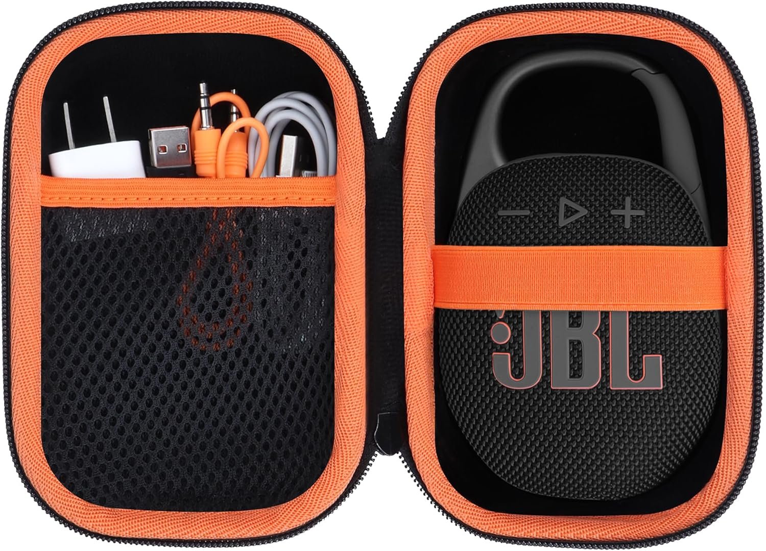 Hard Case Compatible with JBL Clip 5 Clip 4 Portable Bluetooth Speaker (Black Case) - Image 2