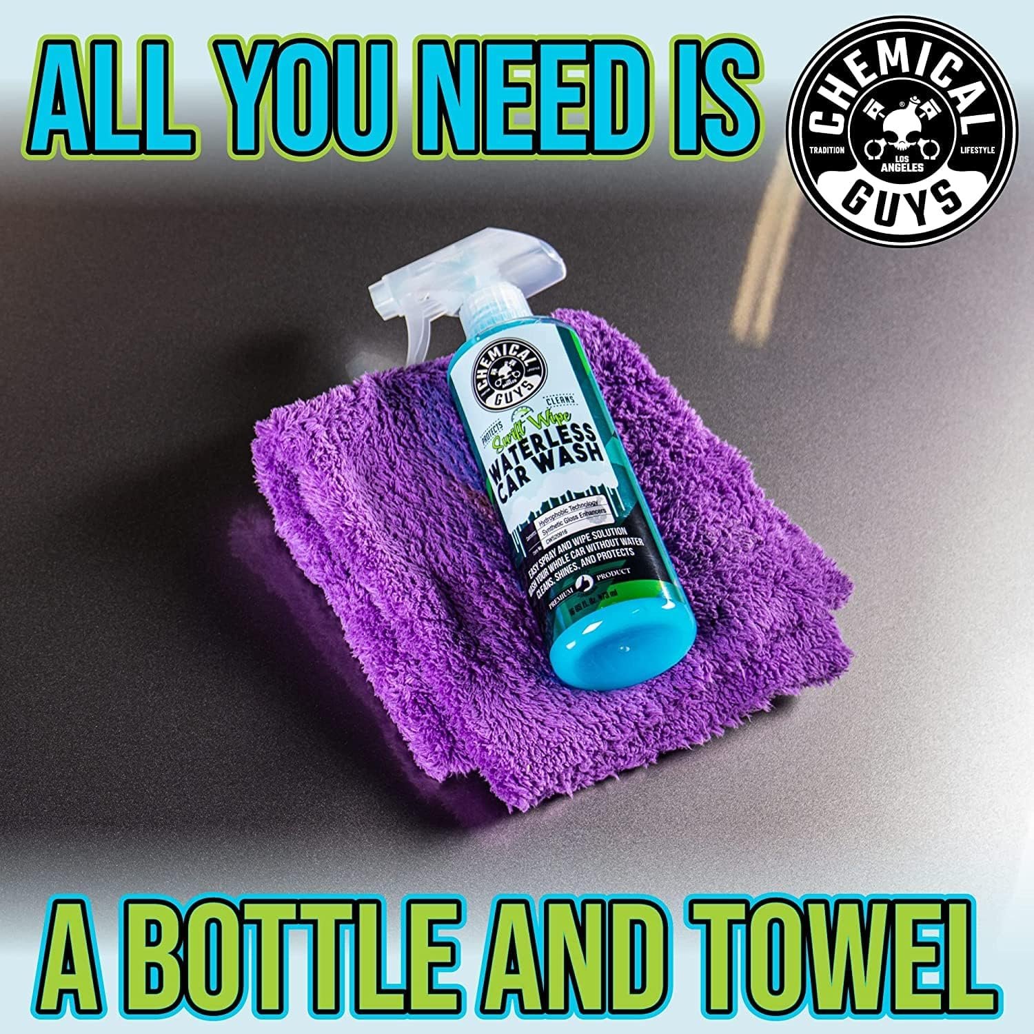 Chemical Guys CWS2091602 Swift Wipe Sprayable Waterless Car Wash, Easily Clean - Just Spray & Wipe, Safe for Cars, Trucks, Motorcycles, RVs & More, 16 fl oz (2 Pack), Protect & Shine… - Image 7