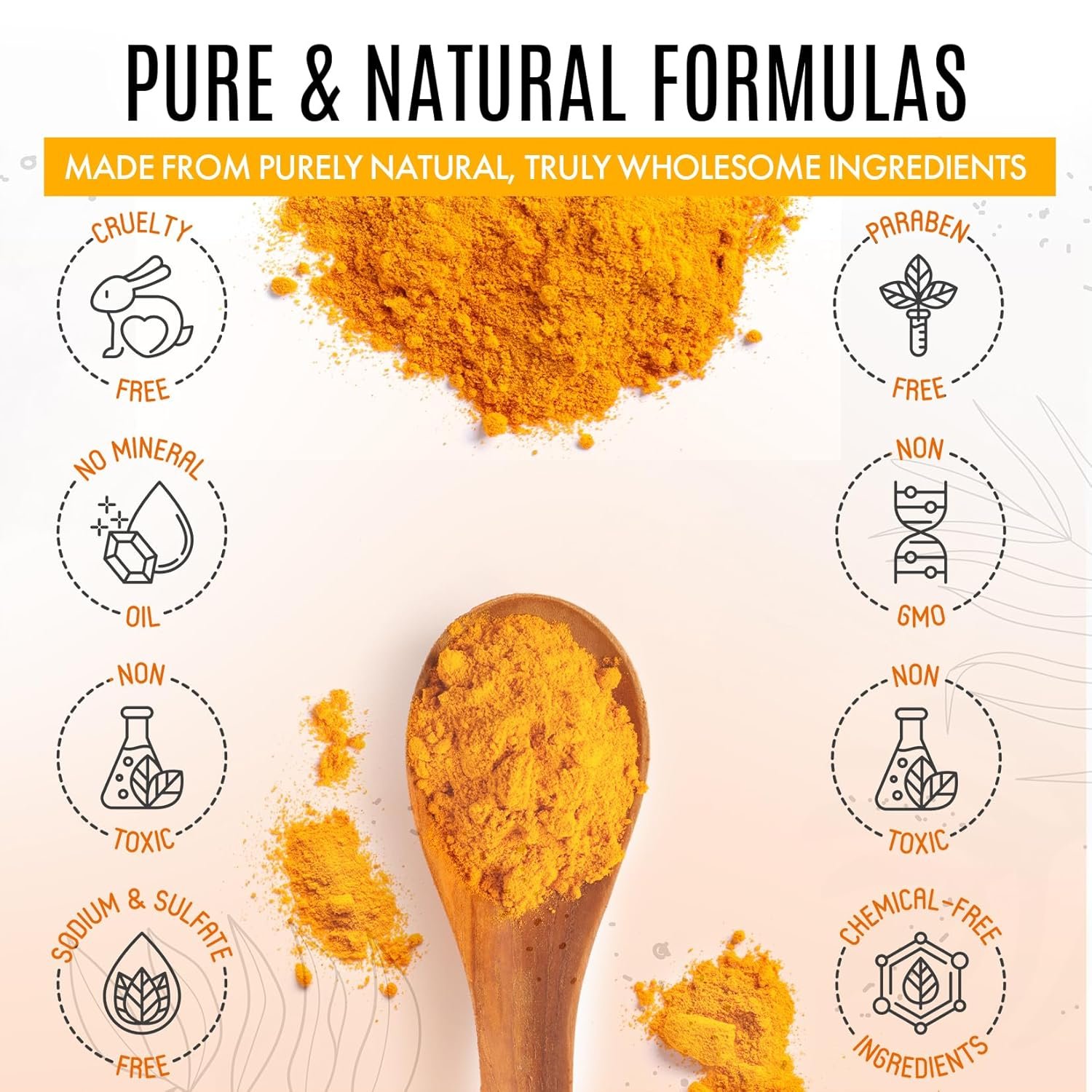 Turmeric Face Scrub - Skin Brightening Mask with Turmeric - All-Natural Turmeric Face Mask for Acne, & Glowing Skin - Boosts Circulation, Evens Skin Tone, & Removes Toxins - Turmeric Scrub - Image 8