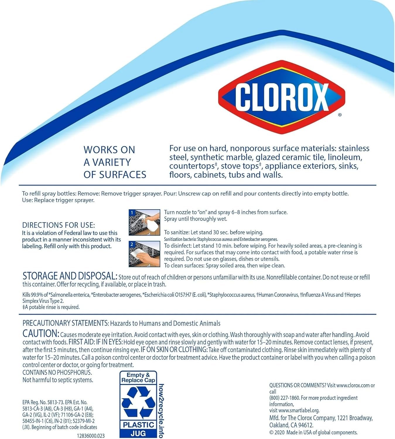 Disinfecting All Purpose Cleaner, Lemon Scent, 32 Fl Oz, Pack of 2 Bundle with Latex Gloves and Cleaning Cloths - Image 5