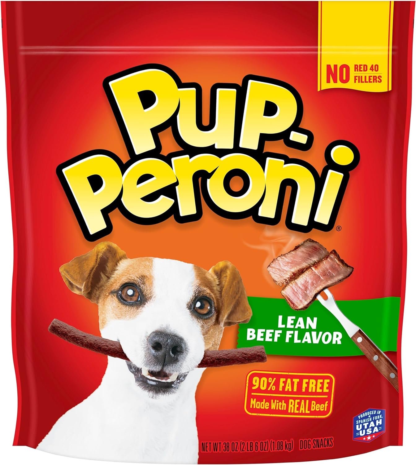 Pup-Peroni Lean Beef Flavor Dog Treats, Made with Real Beef, 38 Ounce Bag - Image 2