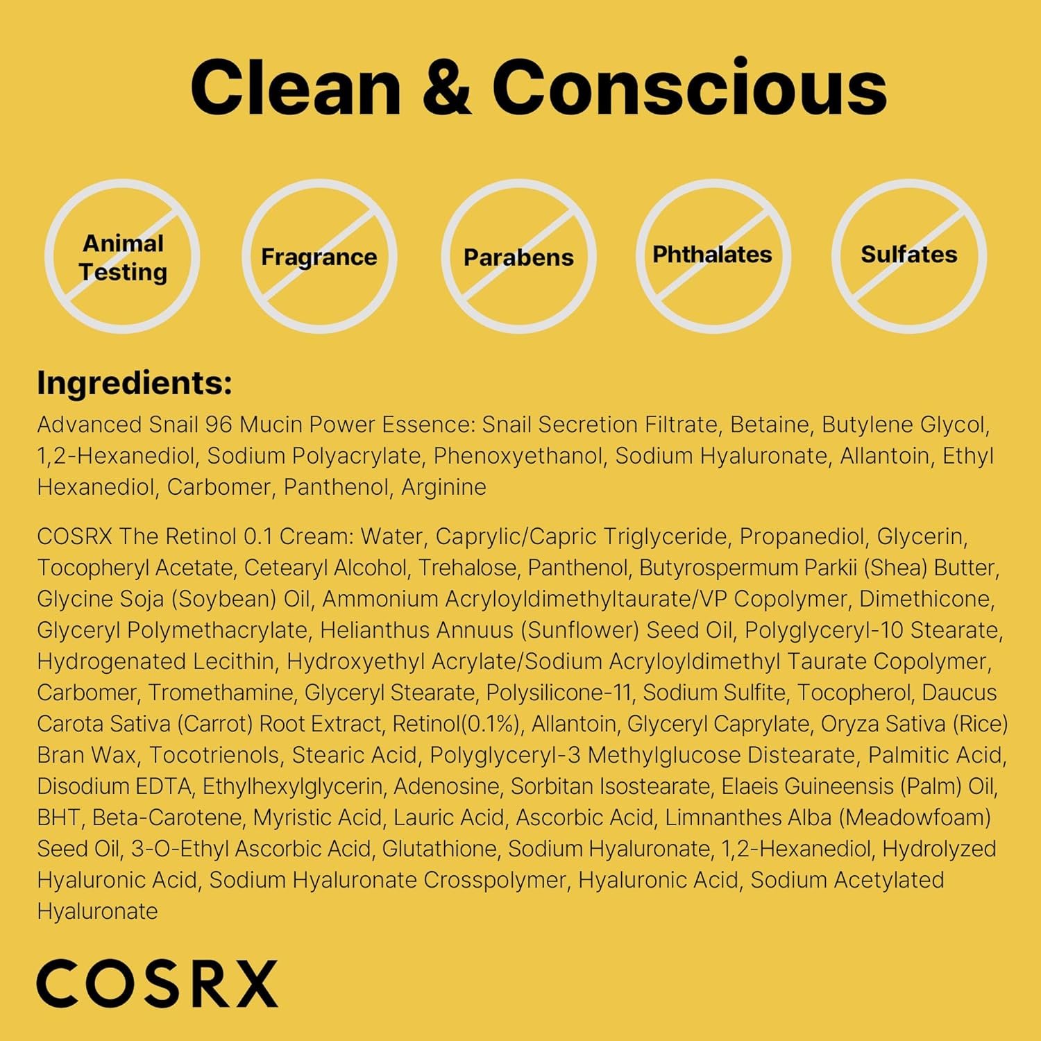COSRX Glass Skin Starter Set, Amazon Exclusive, Advanced Snail 96% Mucin Power Essence & Retinol 0.1% Cream Mini Sample, Daily Hydrating & Firming Korean Skin Care Kit, Gift Set - Image 8