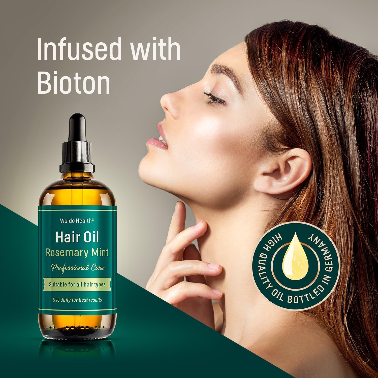 Rosemary Oil with Mint, 3.38 Fl Oz - for Hair Strengthening and Dry Scalp Treatment, Natural Ingredients, Vegan, Hair Oil for All Hair Types - Image 5