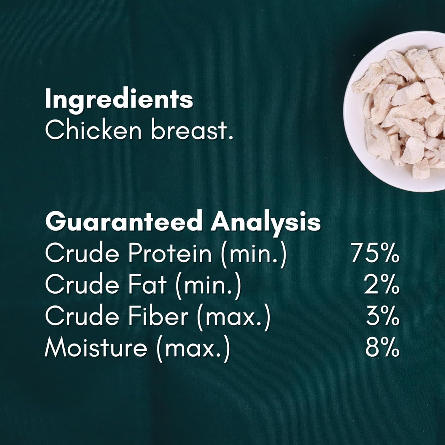 ALBERT & MIA Feastfuls Freeze Dried Cat Treats - 100% Chicken Breast, Only 1 Ingredient, Made in USA (1oz) - Image 3