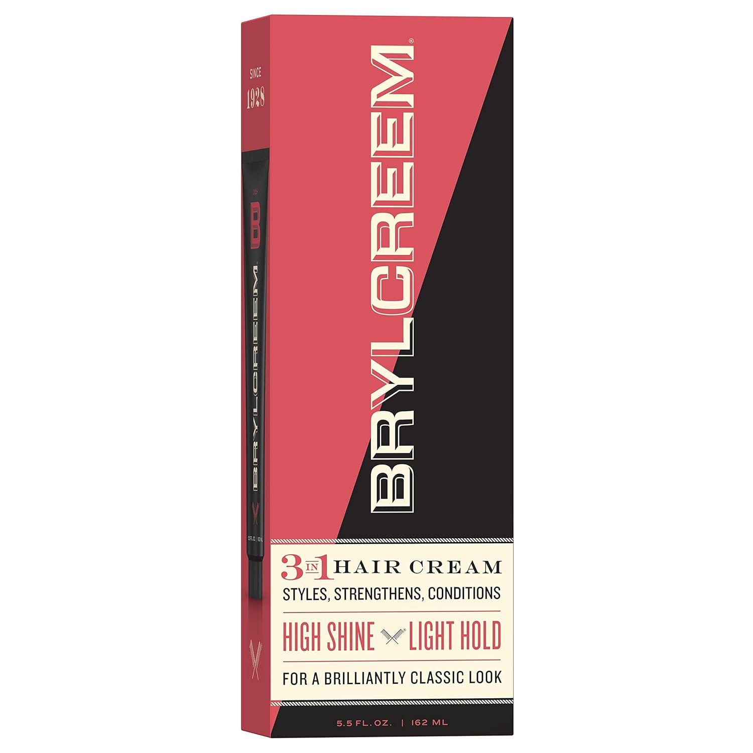 Brylcreem 3-in-1 Original High Shine Men's Hair Cream for Styling, Strengthening, and Conditioning, Alcohol-Free, 5.5 Ounce - Image 2