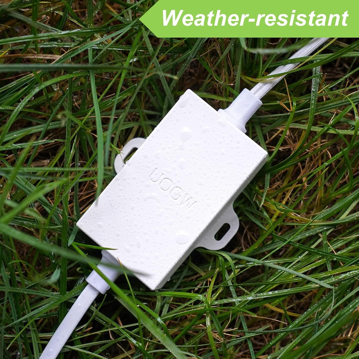 Uogw 20Ft/6m Outdoor Power Adapter Compatible with Wyze Cam V4,Wyze Cam Pan V3/V2,Wyze OG,Wyze Cam V3 and V3 Pro,WYZE Battery Cam Pro,Replace The WYZE Plug,Waterproof Power Cable for Wyze Cam - Image 3