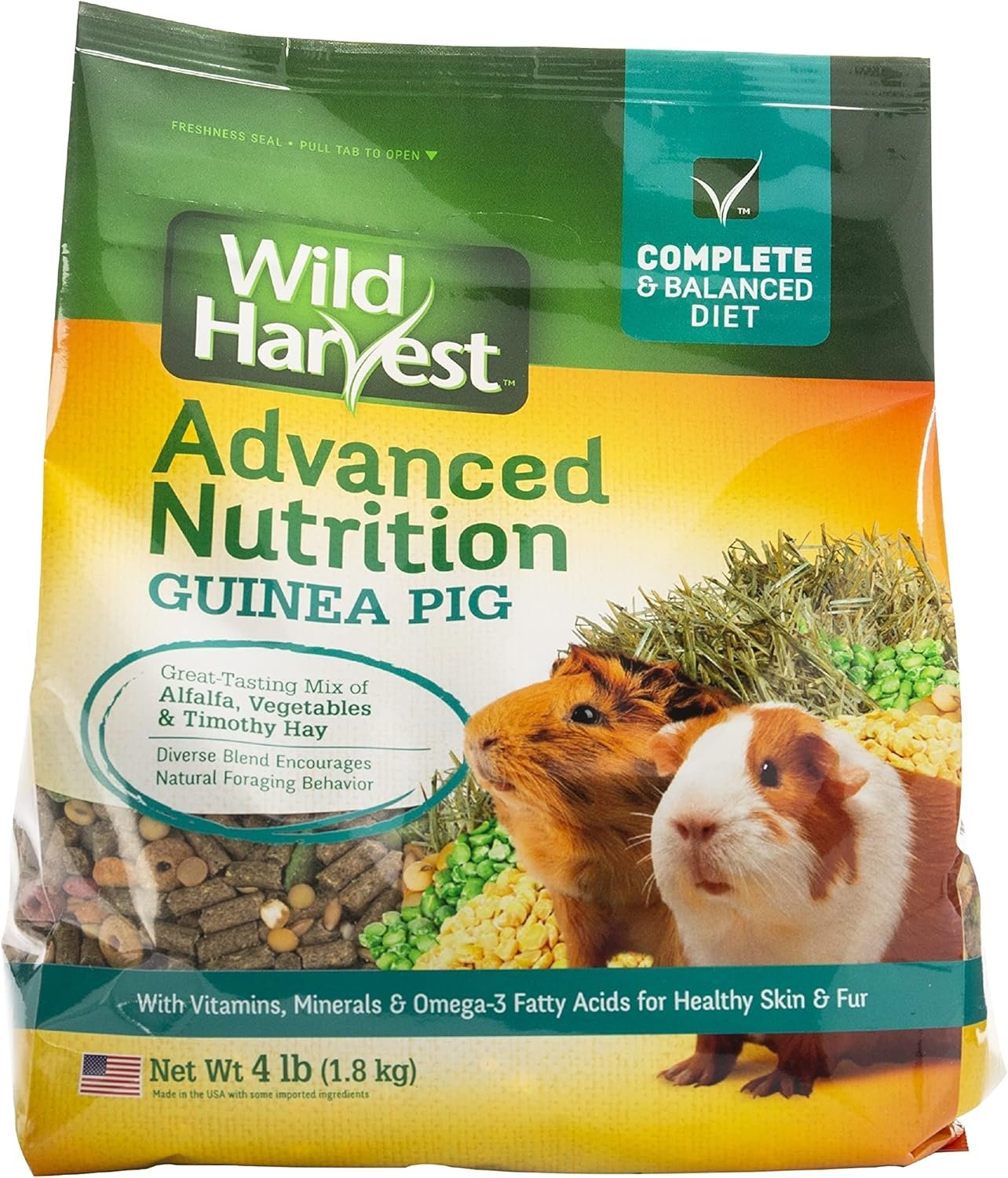 Wild Harvest Advanced Nutrition Guinea Pig, 4 Pounds, Complete And Balanced Diet - Image 2