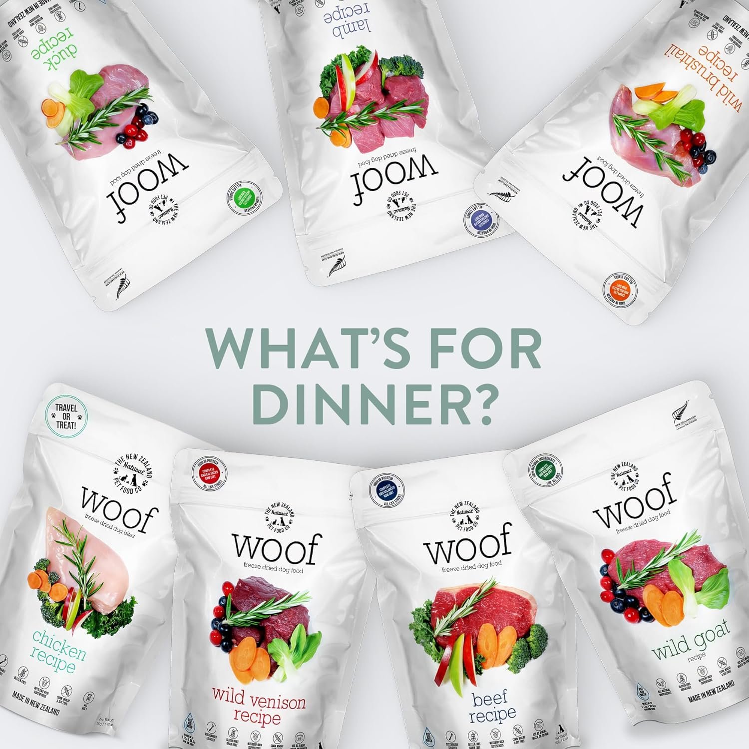 WOOF Lamb Freeze Dried Raw Dog Food, Mixer, or Topper, or Treat - High Protein, Natural, Limited Ingredient Recipe 9.9 oz - Image 9