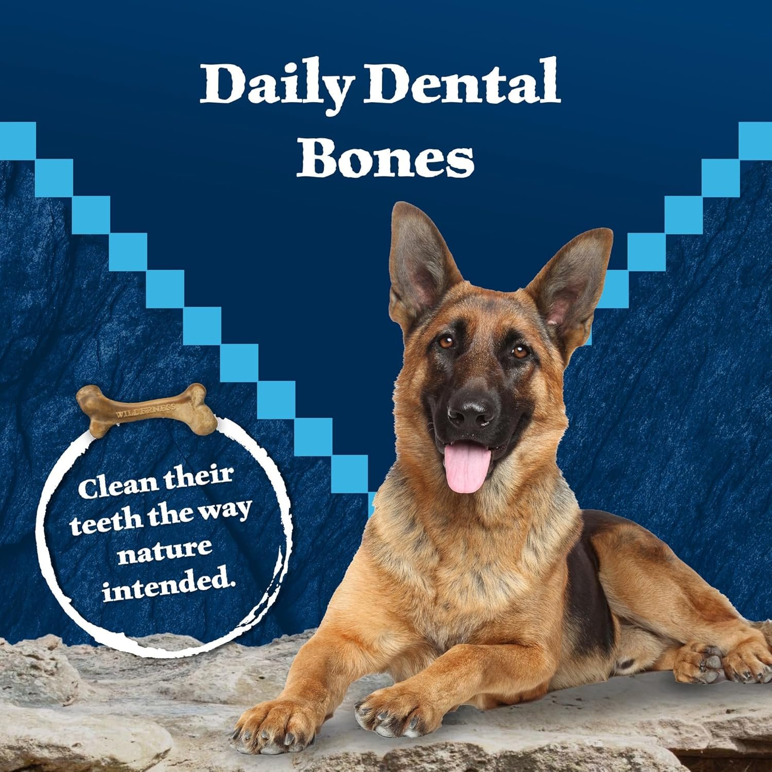 Blue Buffalo Wilderness Wild Bones Grain-Free Dental Chews Dog Treats, Mini, 10-oz Bag - Image 4
