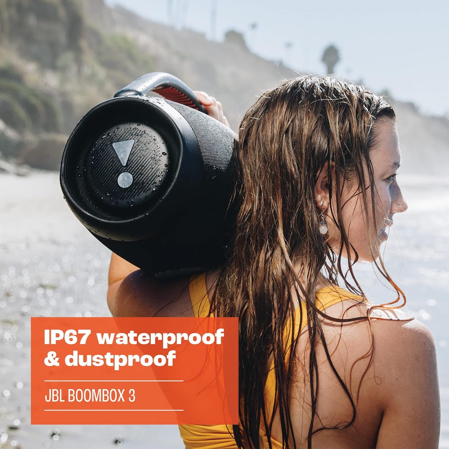 JBL Boombox 3 Black Portable Bluetooth Speaker with Massive Sound, Deepest Bass, IPX7 Waterproof, 24H Playtime, PartyBoost & Charge 4 - Waterproof Portable Bluetooth Speaker - Pink - Image 4