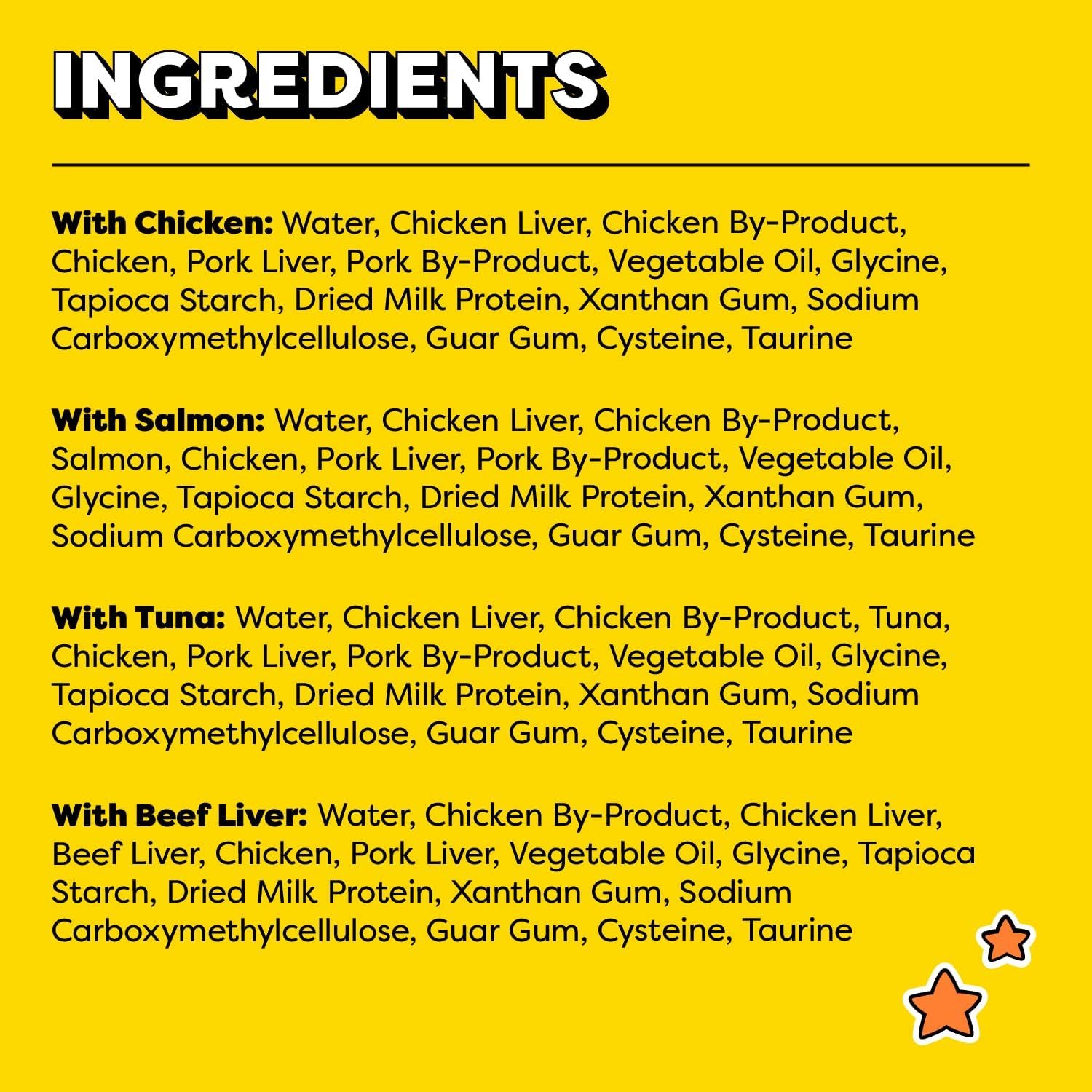 Temptations Creamy Puree with Beef Liver, Salmon, Chicken, and Tuna Squeezable Lickable Wet Cat Treat Variety Pack, 0.42 oz. Tubes, Pack of 48 - Image 6