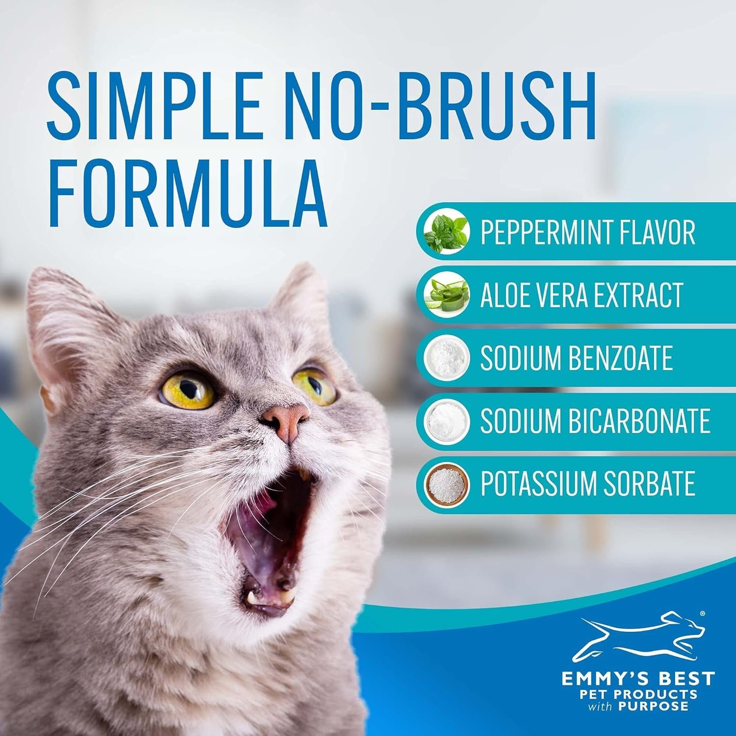 Emmy's Best EBPP Advanced Pet Dental Care Water Additive - Premium Cat & Dog Dental Care and Dog Breath Freshener - No Brush Formula Tartar & Plaque Remover for Dogs Teeth - Image 7
