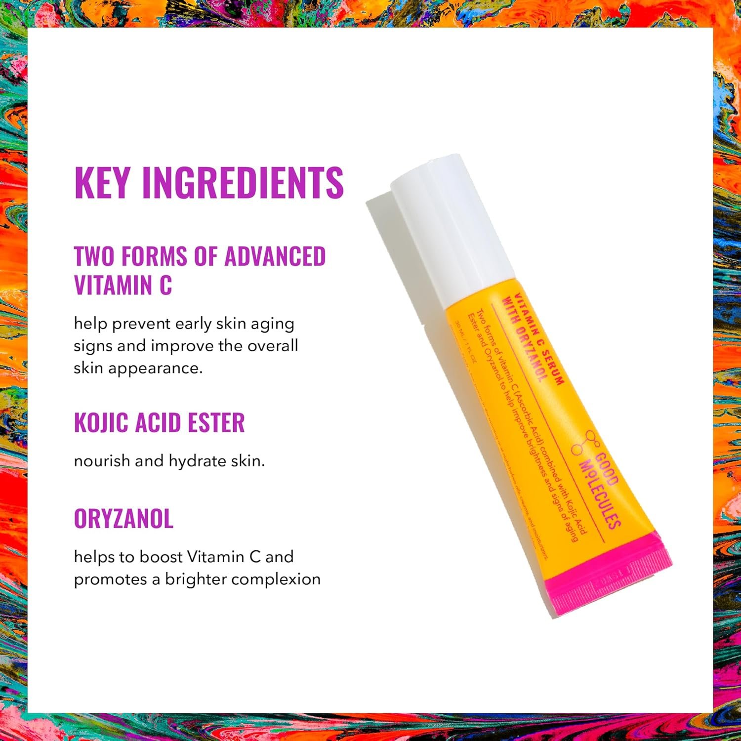 Good Molecules Vitamin C Serum with Oryzanol - Facial Serum for Firm, Youthful Skin Tone - Collagen Production, Anti-Aging, and Skin Repair - Image 4