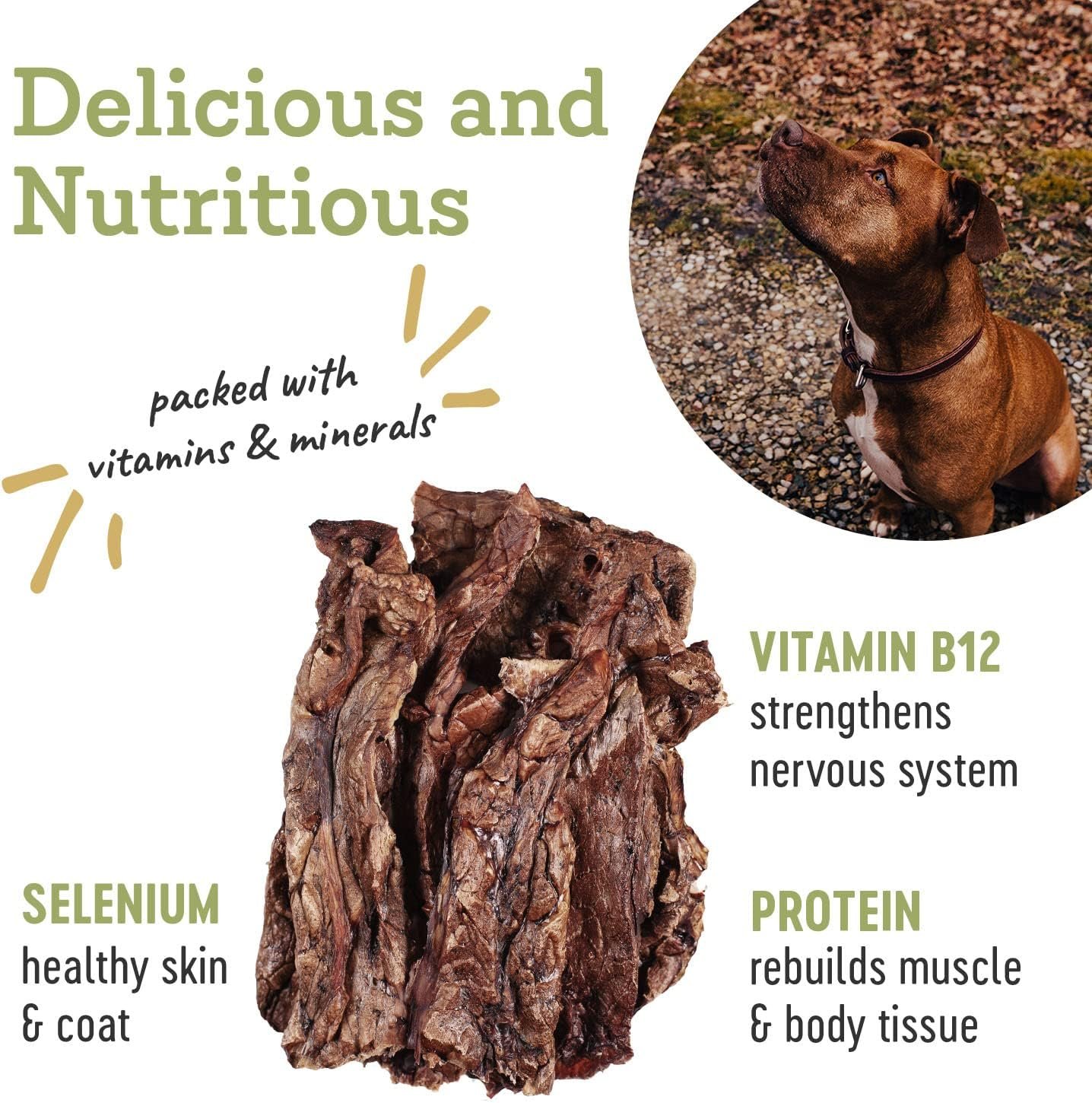 Farm Hounds - Beef Lung - Premium Natural Beef Lung Jerky for Dogs - Made from 100% Humanely Raised Cattle - Organ Treat - Great for Training & Treats - No Added Fillers - Made in USA - 2 oz - 1 Pack - Image 5
