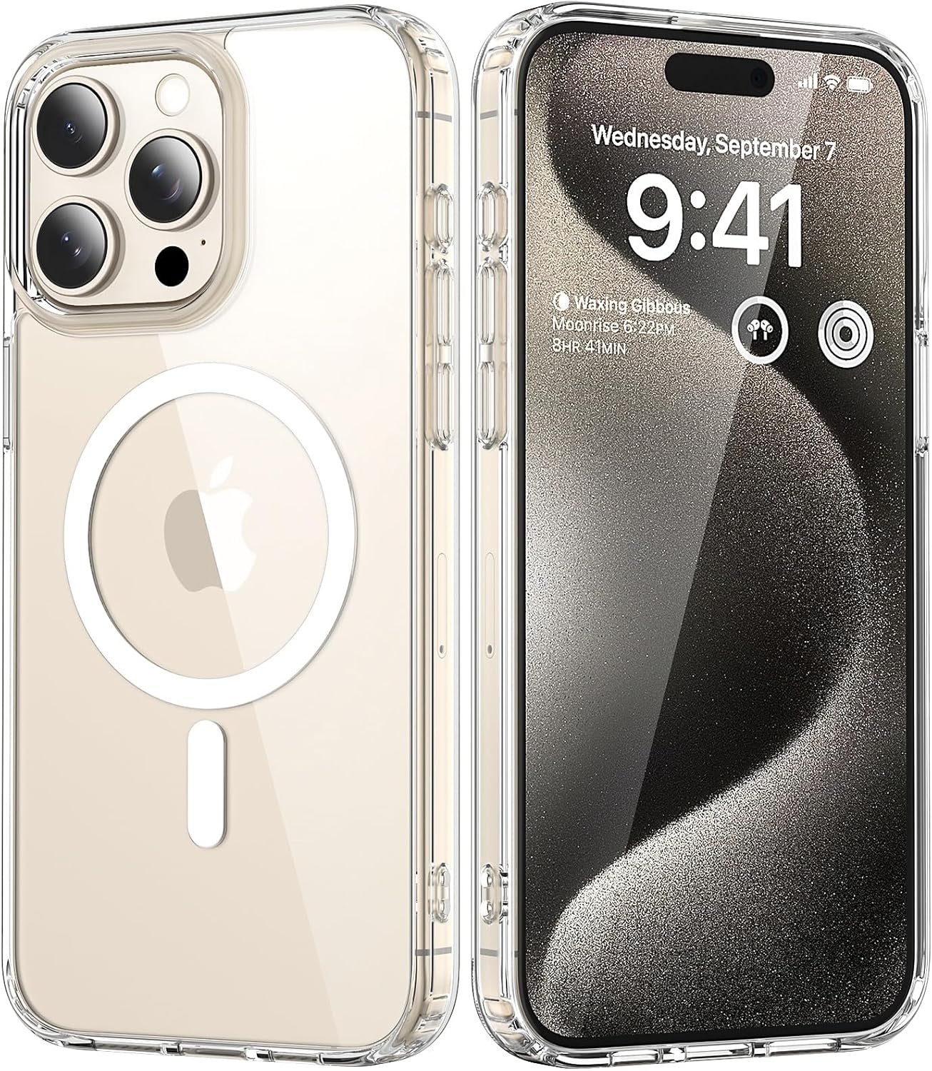 for iPhone 15 Pro Max Case, Strong Magnet-Compatible with MagSafe, Shockproof Military-Grade Protection, Slim Mag Safe Thin Phone Cover Promax 6.7 In for Apple 15pro Max, Clear (Super Magnetic) - Image 2