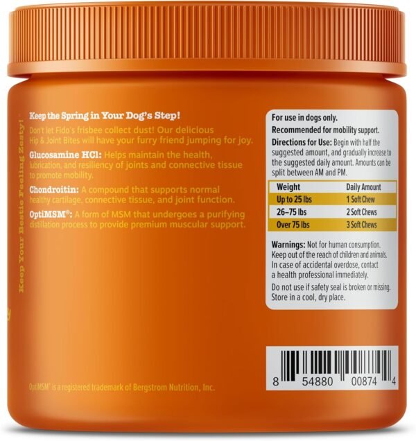 Zesty Paws Hip and Joint Supplement for Dogs - Glucosamine for Dog Joint Supplement - with Chondroitin, MSM, Vitamins C and E for Dog Joint Relief - Mobility Bites Bacon – 90 Count - Image 8