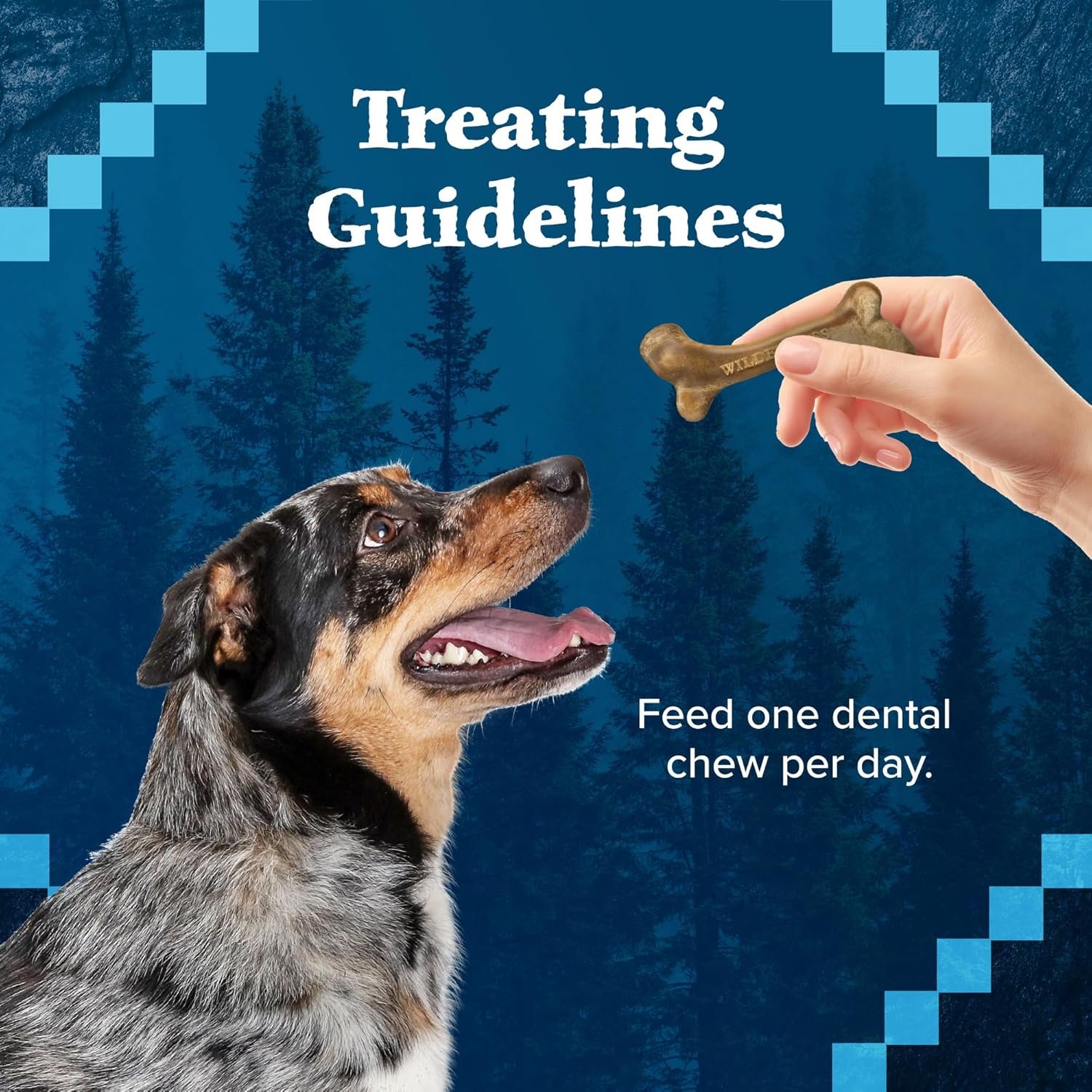 Blue Buffalo Wilderness Wild Bones Grain-Free Dental Chews Dog Treats, Mini, 10-oz Bag - Image 9