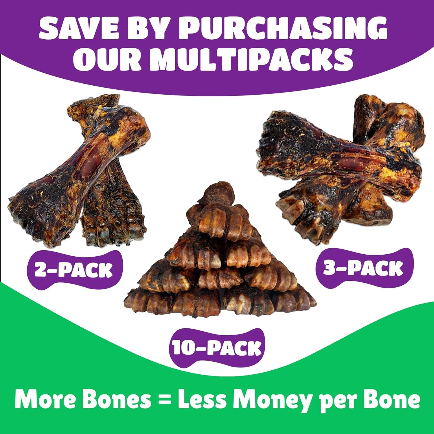 Liver Coated Dog Bones for Aggressive Chewers, Natural Dog Bones for Large Dogs, Beef Shin Large Dog Bones for Medium Dogs, Bones for Dogs Long Lasting, Dog Chew Bones - 1 Count - Image 8