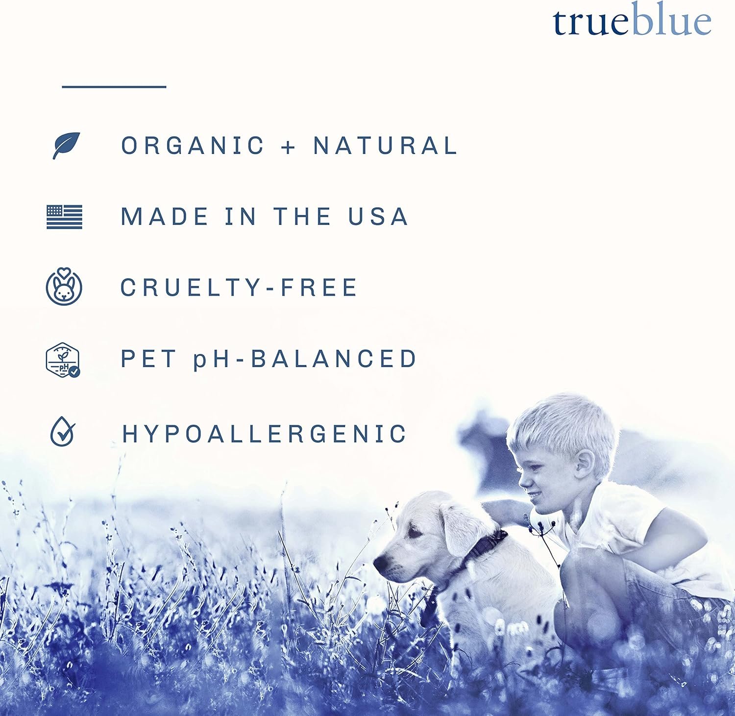 TrueBlue Natural Balance Conditioning Dog Shampoo with Green Tea & Chamomile - Cleansing Wash, Deodorizing, Moisturizing – Toxin Free, Natural Botanical Blend – Tearless Cleaner – 12 Fl. Oz. - Image 6