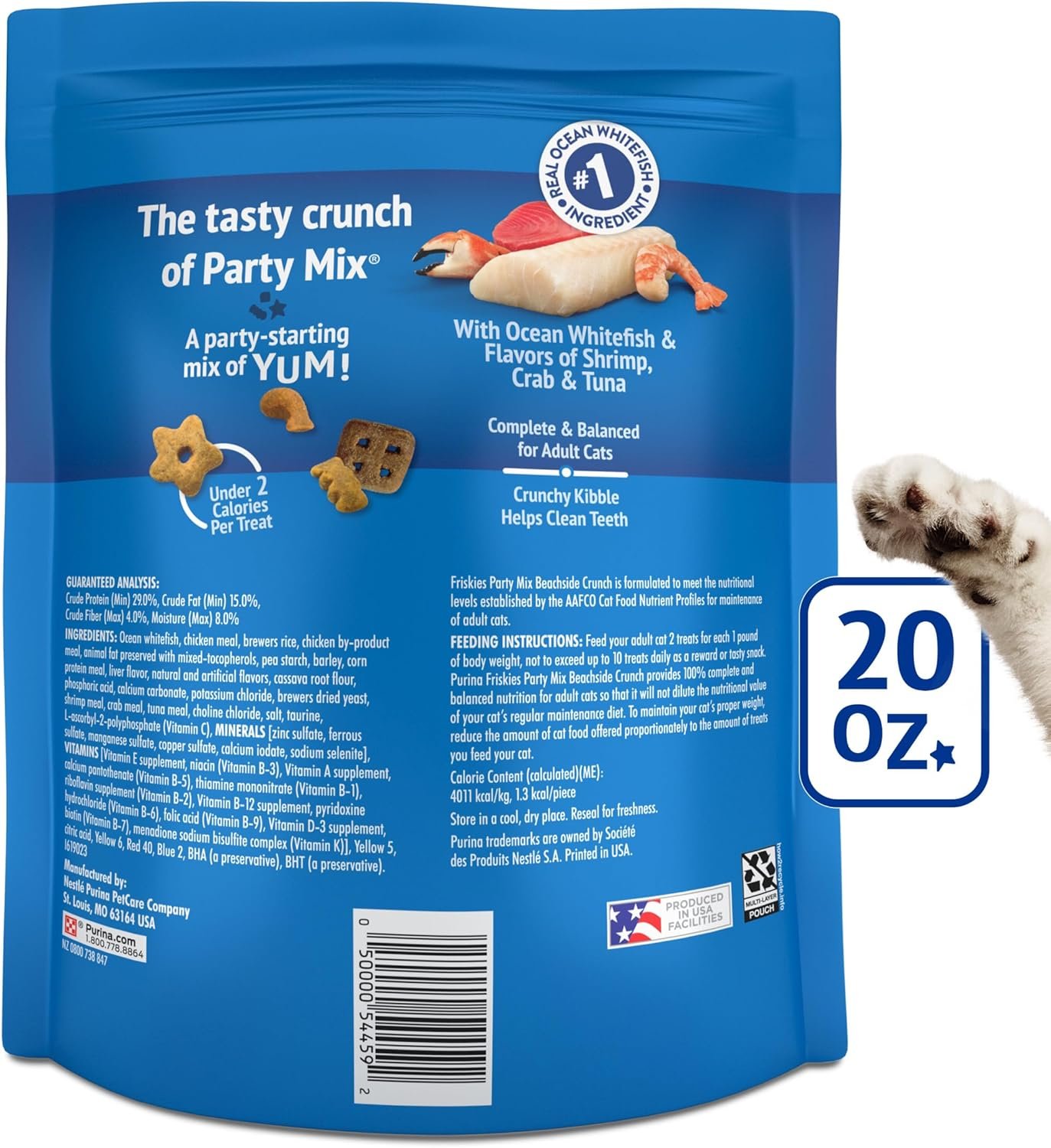 Purina Friskies Cat Treats, Party Mix Beachside Crunch - 20 oz. Pouch - Image 7