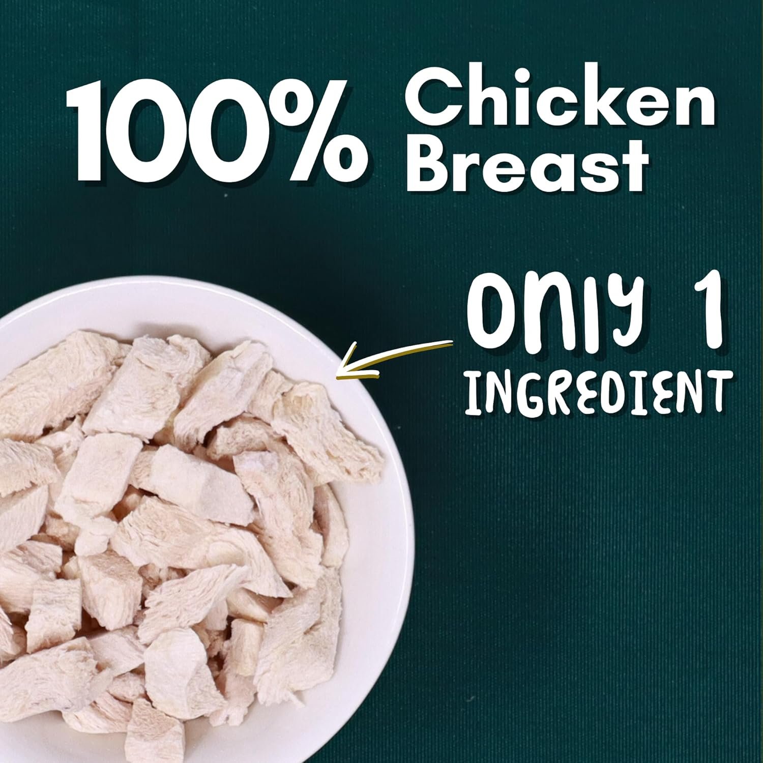 ALBERT & MIA Feastfuls Freeze Dried Cat Treats - 100% Chicken Breast, Only 1 Ingredient, Made in USA (1oz) - Image 5