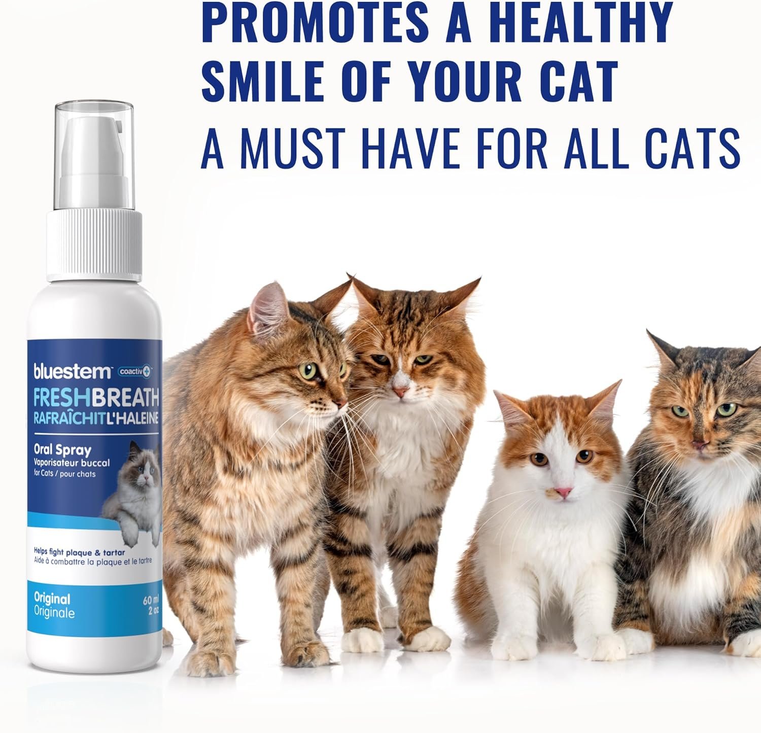 Cat Oral Spray Breath Freshener: Pet Dental Teeth and Mouth Cleaning Spray That Treats All Cats Bad Breath Smell When Breathing. Tooth Tartar, Plaque Cleaner Remedy. Small Mint Flavor Remover for Pets - Image 10