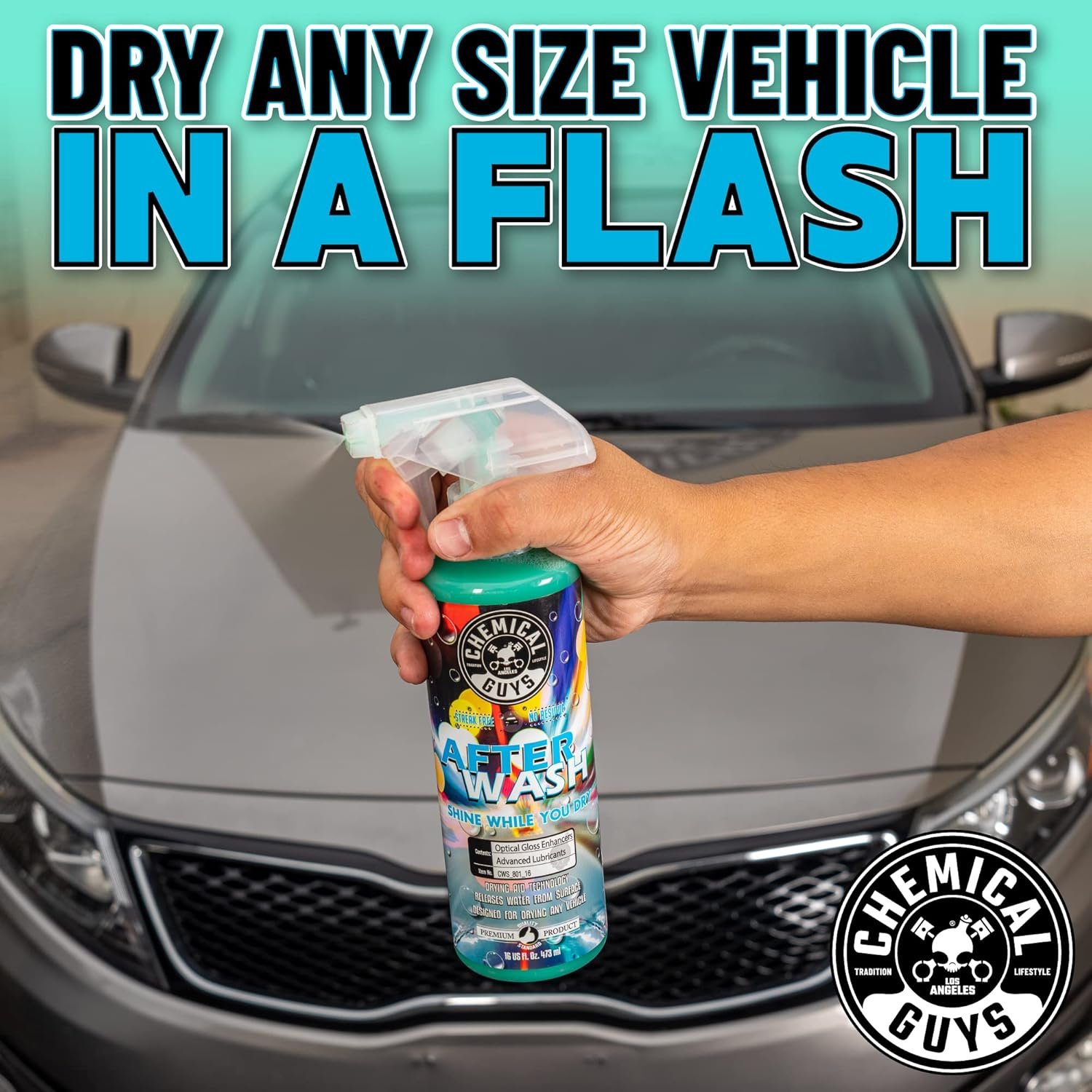 Chemical Guys CWS_801_16 After Wash Sprayable Gloss Boosting Car Wash Drying Aid (Helps Reduce Water Spots), 16 fl. Oz - Image 3
