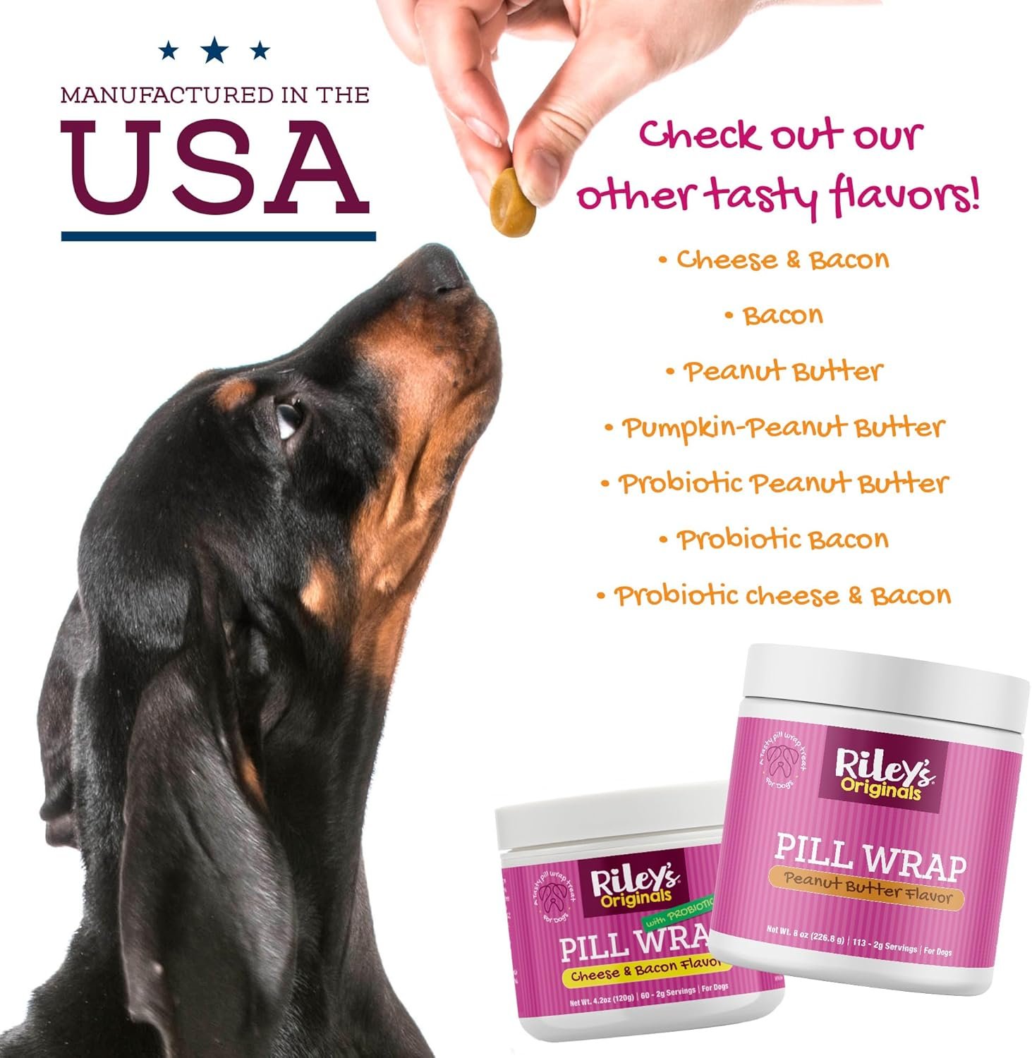 Riley's Pill Wrap for Dogs - Delicious Pumpkin & Peanut Butter Flavored Pill Paste for Dogs - Wrap Pills, Capsules, Tablets in a Pocket or Pouch to Mask The Taste - 4.2 oz - Image 8