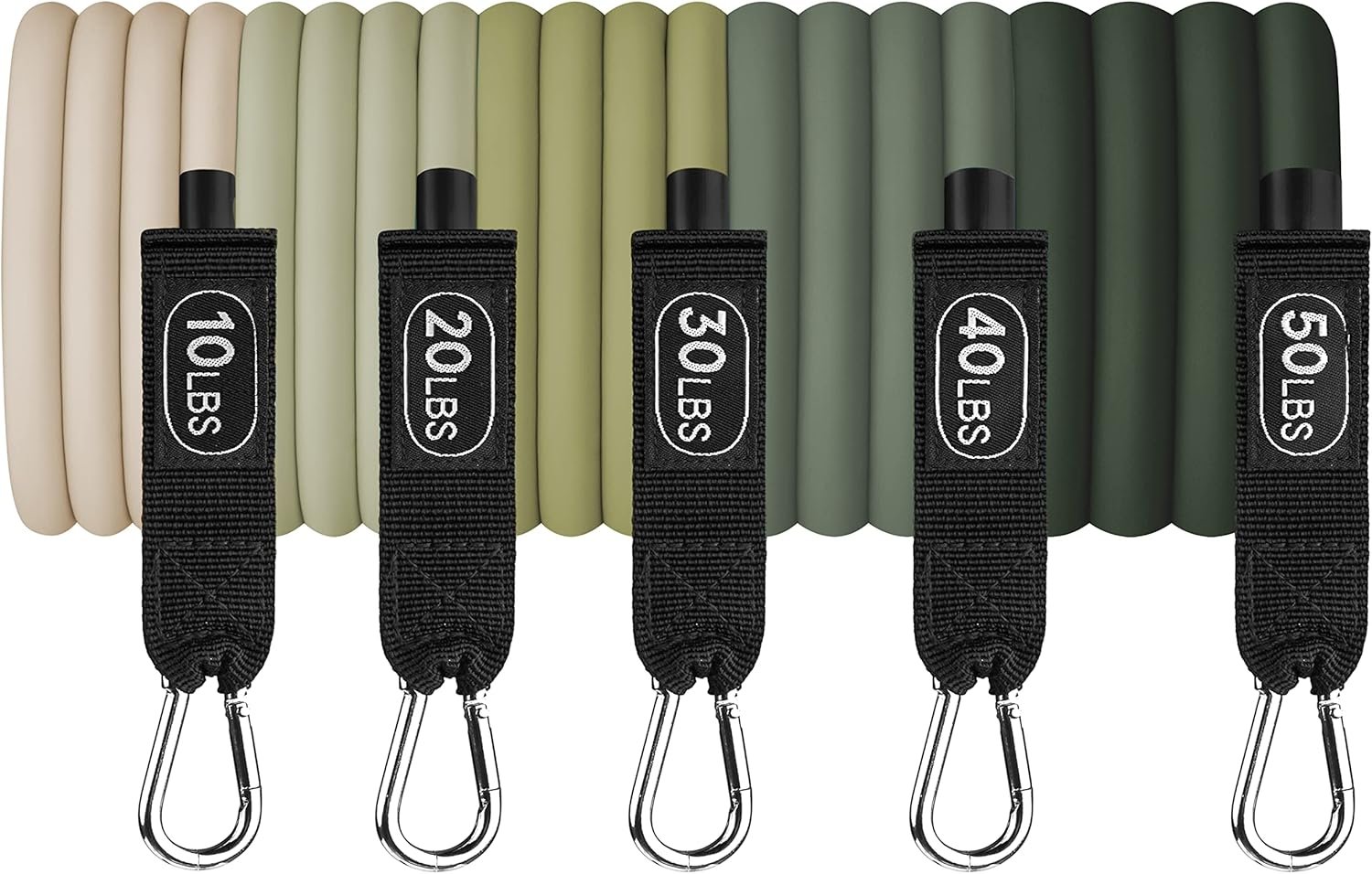 Retrospec Train Resistance Bands Set (5pc) Workout Bands w/Handles, Door Anchor, Carry Bag for Women & Men - Image 4