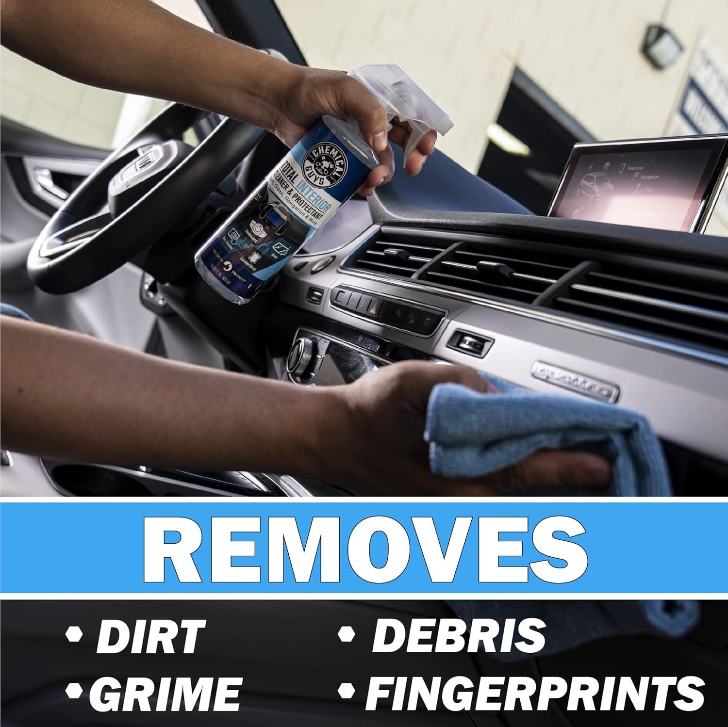 Chemical Guys SPI2201602 Total Interior Cleaner and Protectant, Safe for Cars, Trucks, SUVs, Jeeps, Motorcycles, RVs & More, 16 fl oz, (2 Pack) - Image 6