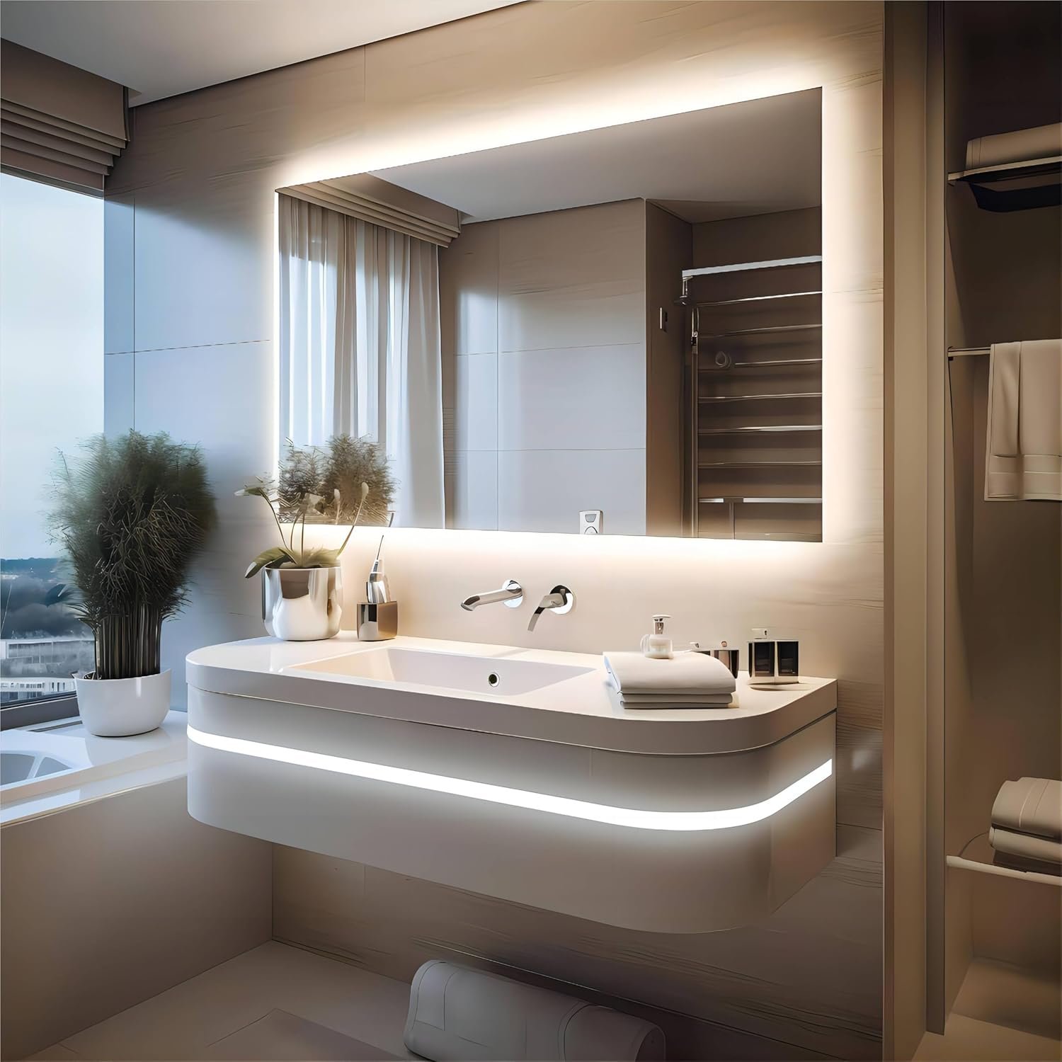 Led Strip Lights 5V USB LED Lighting COB LED Strip Light White Flexible Not Dimmable led Lights for Display Cabinet,Home DIY Lighting Room Decor led tv Lights (3.28FT/6500K) - Image 9