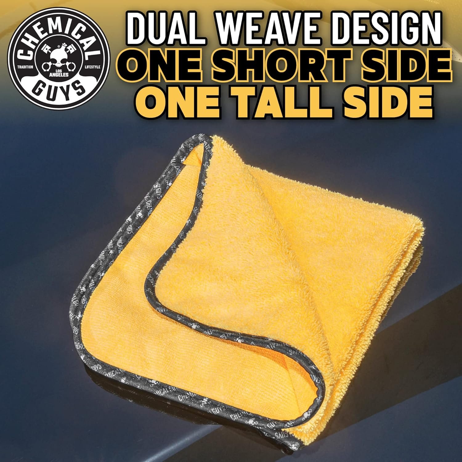 Chemical Guys CWS2121602 HydroSuds Ceramic SiO2 Shine High Foaming Car Wash Soap + 2-Pack 16 fl oz, Berry Scent + Professional Grade Premium Microfiber Towels, Gold (16 Inch x 16 Inch) (Pack of 3) - Image 8