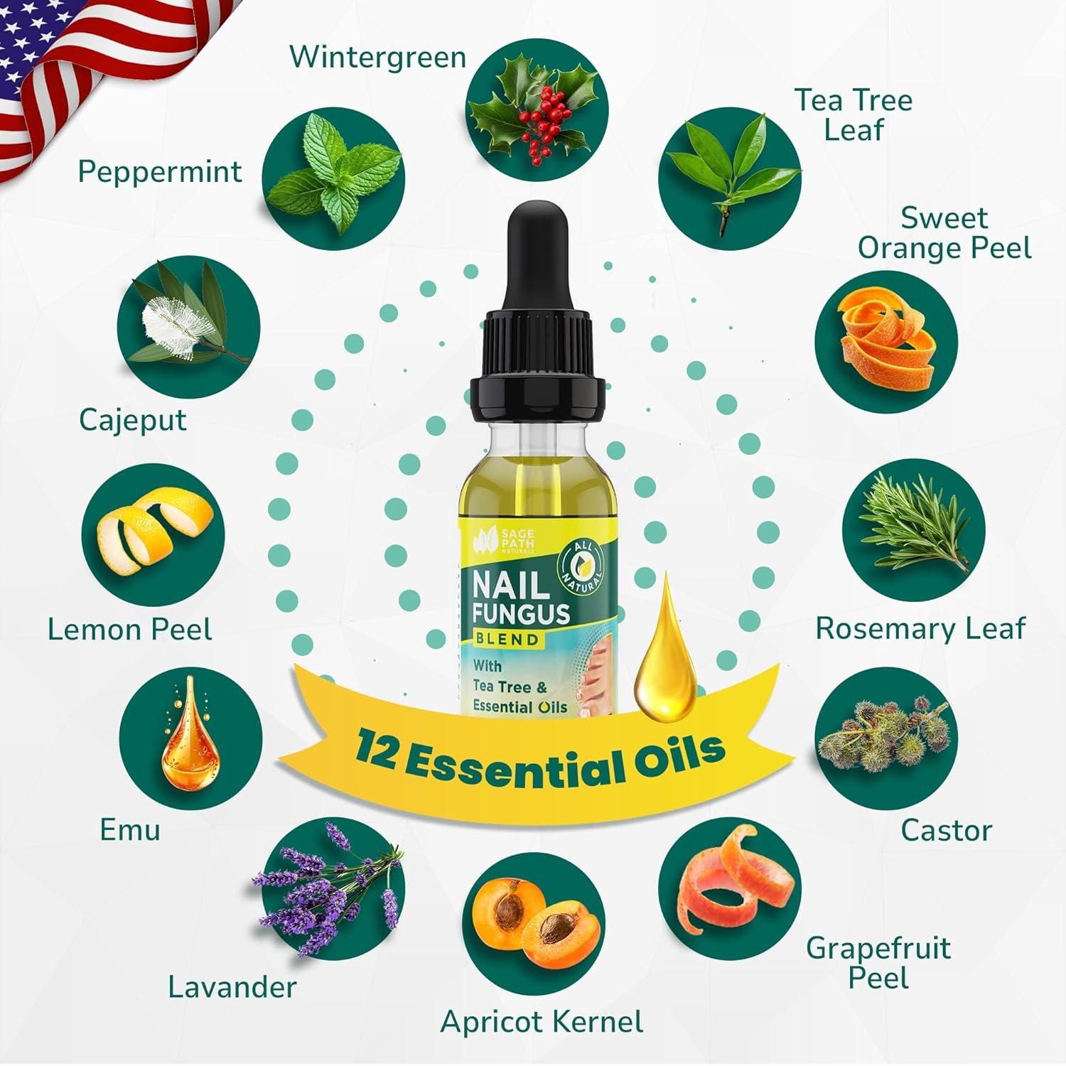 Toenail Fungus Treatment: Premium Tea Tree & Essential Oil Blend - USA Clean Ingredients - No Fillers - No Harsh Chemicals - Max Strength Formula for Damaged & Discolored Toe Nails - Image 4