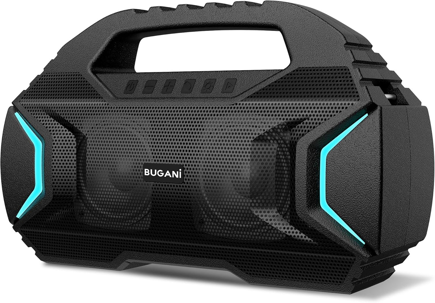 BUGANI Bluetooth Speakers, Party Plus Wireless Portable Speaker, 60W Big Power Dual Pairing True Wireless Stereo Sound, 30H Playtime, Suitable for Party, Outdoor Speaker - Image 2