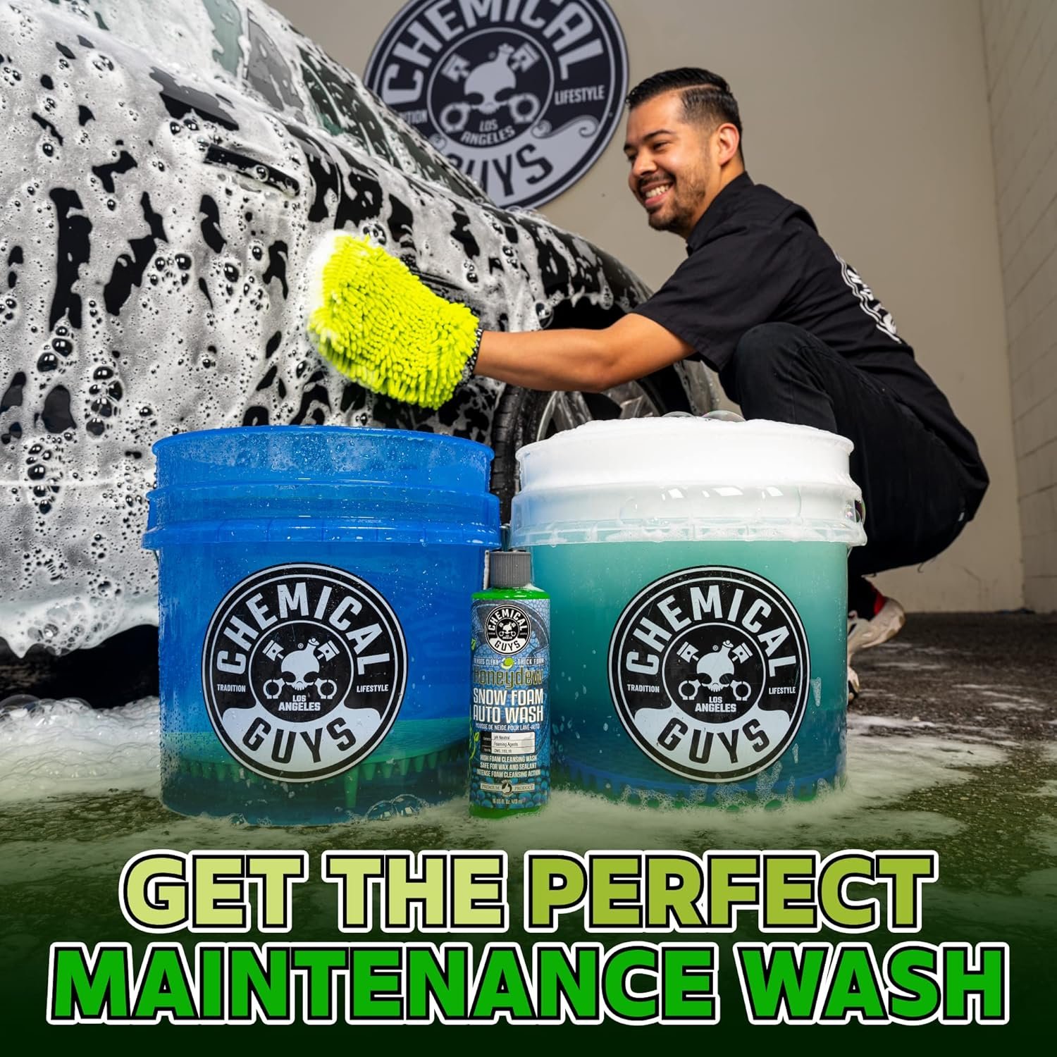 Chemical Guys CWS_110_16 Honeydew Snow Foam Car Wash Soap (Works with Foam Cannons, Foam Guns or Bucket Washes) Safe for Cars, Trucks, Motorcycles, RVs & More, 16 fl oz, Honeydew Scent - Image 9