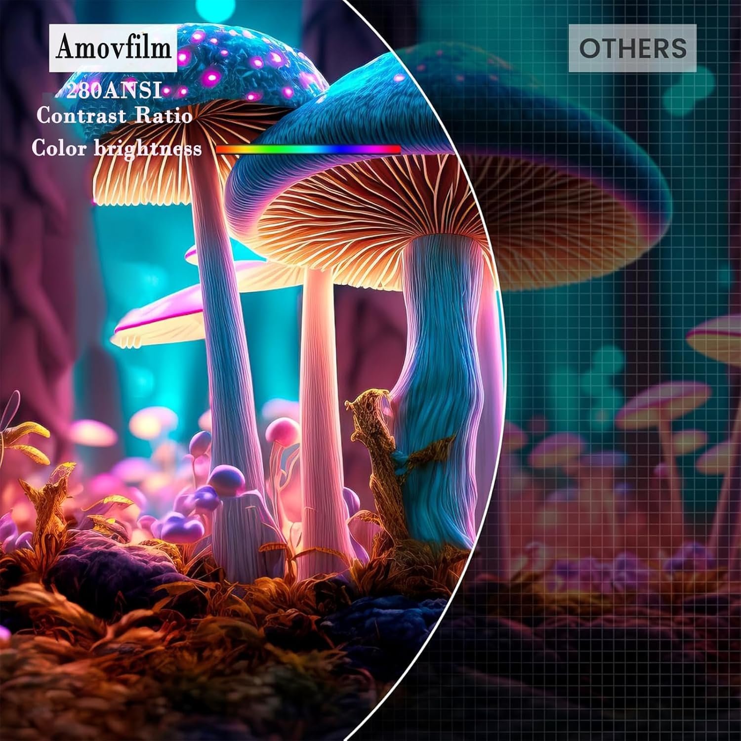 Mini Projector with Wifi and Bluetooth Proyector Portátil 4k with Android 11 180 °Adjustable、 Keystone Correction,Phone Projector is Suitable for Smart Projector used on wall, room, bedroom, outdoor - Image 3