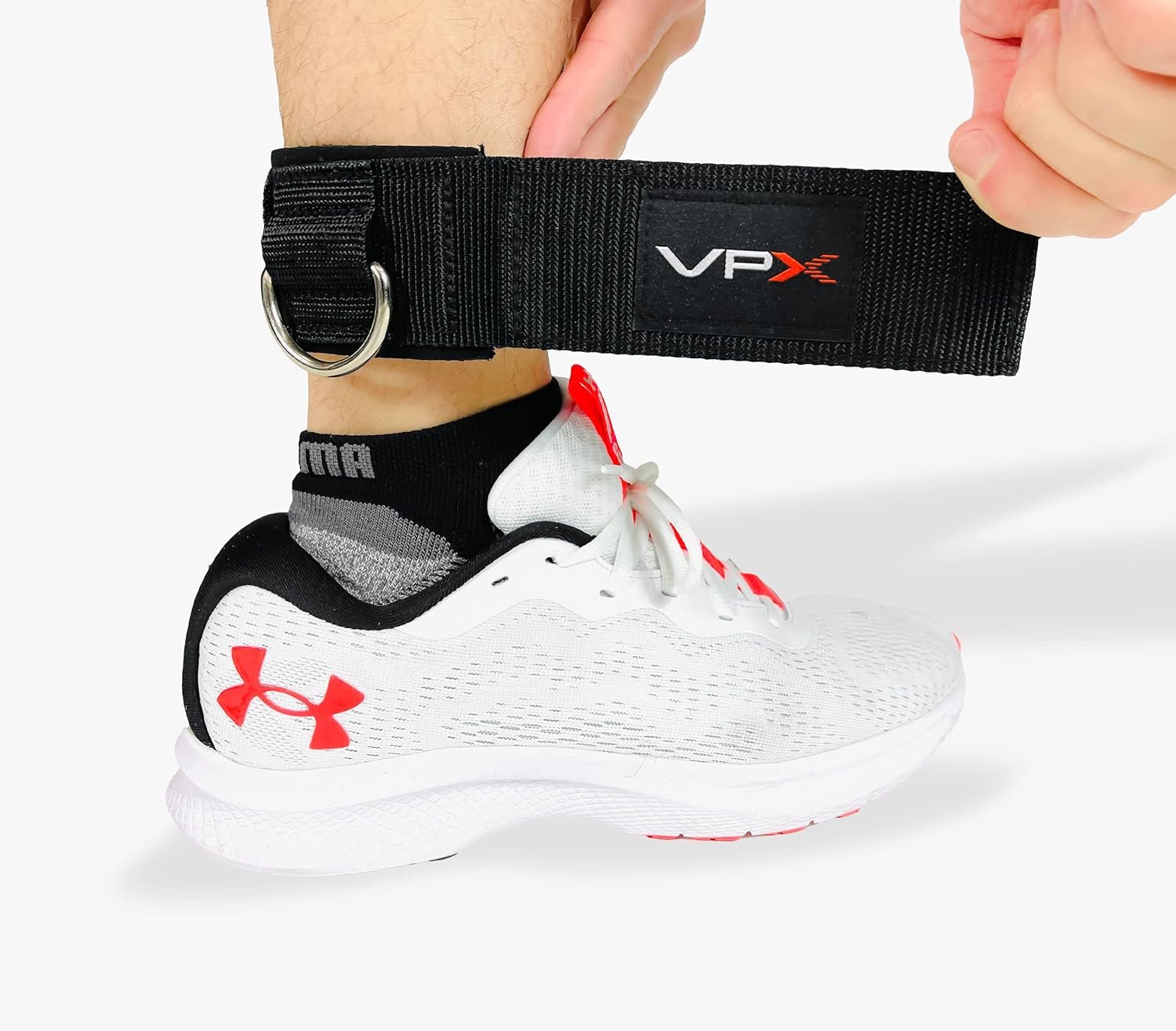 VPX Ankle Wrist Straps For Cable Machines & Resistance Bands | Adjustable Padded Neoprene Heavy Duty Rings | Exercise Cuff Attachment | Home, Gym, Fitness, Hips, Glute, Legs, Arms, Abs, Men, & Women - Image 3