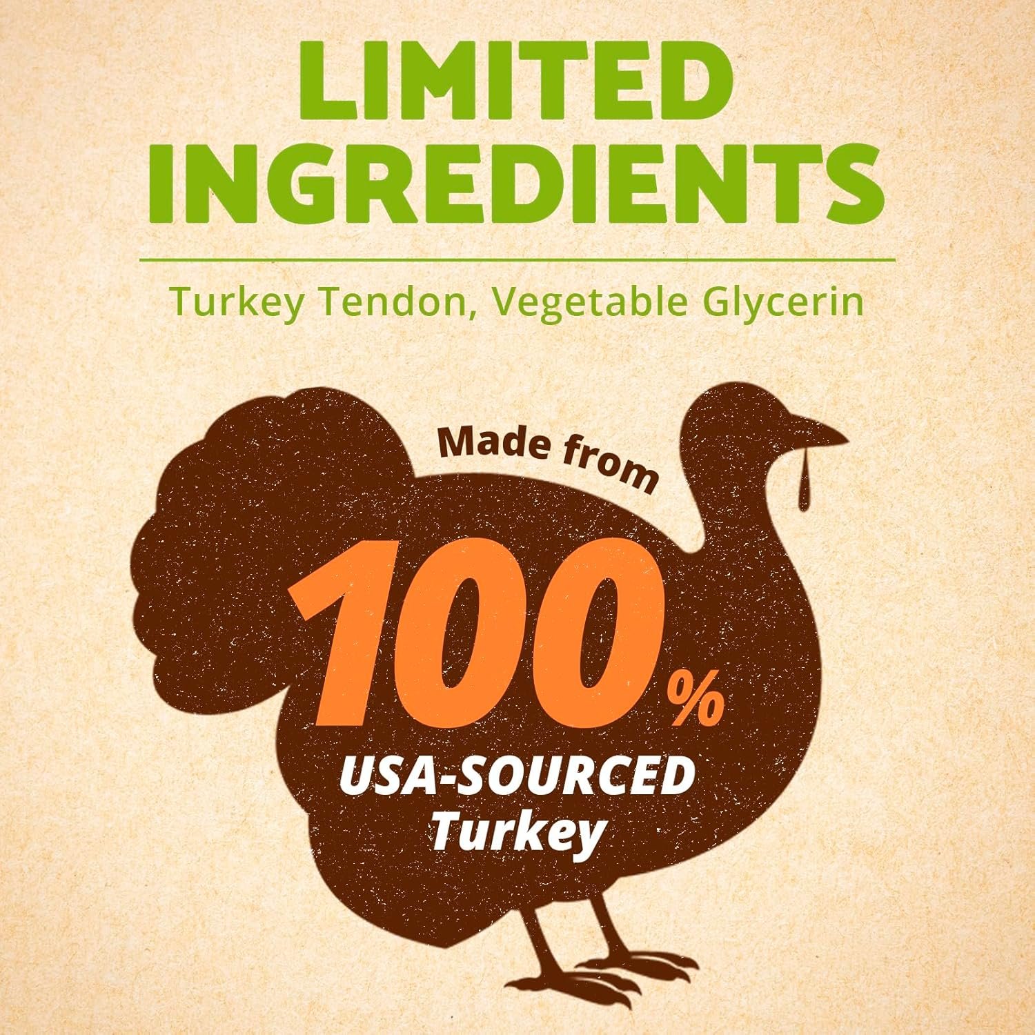 Afreschi Turkey Tendon for Dogs, Dog Treats for Classic Series, All Natural Human Grade Dog Treat, Suitable for Training chew, Turkey Sourced from USA, Rawhide Alternative, Thin Stick - Image 4