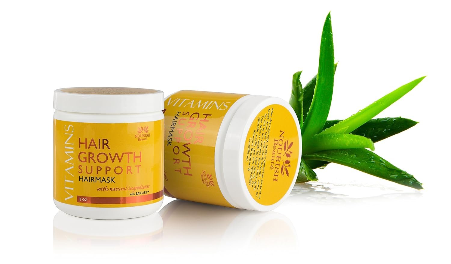 Nourish Beaute Vitamins Hair Mask for Hair Loss and Deep Conditioning to Promote Hydration and Regrowth on Dry Damaged Hair for Men and Women, 8 Oz - Image 5