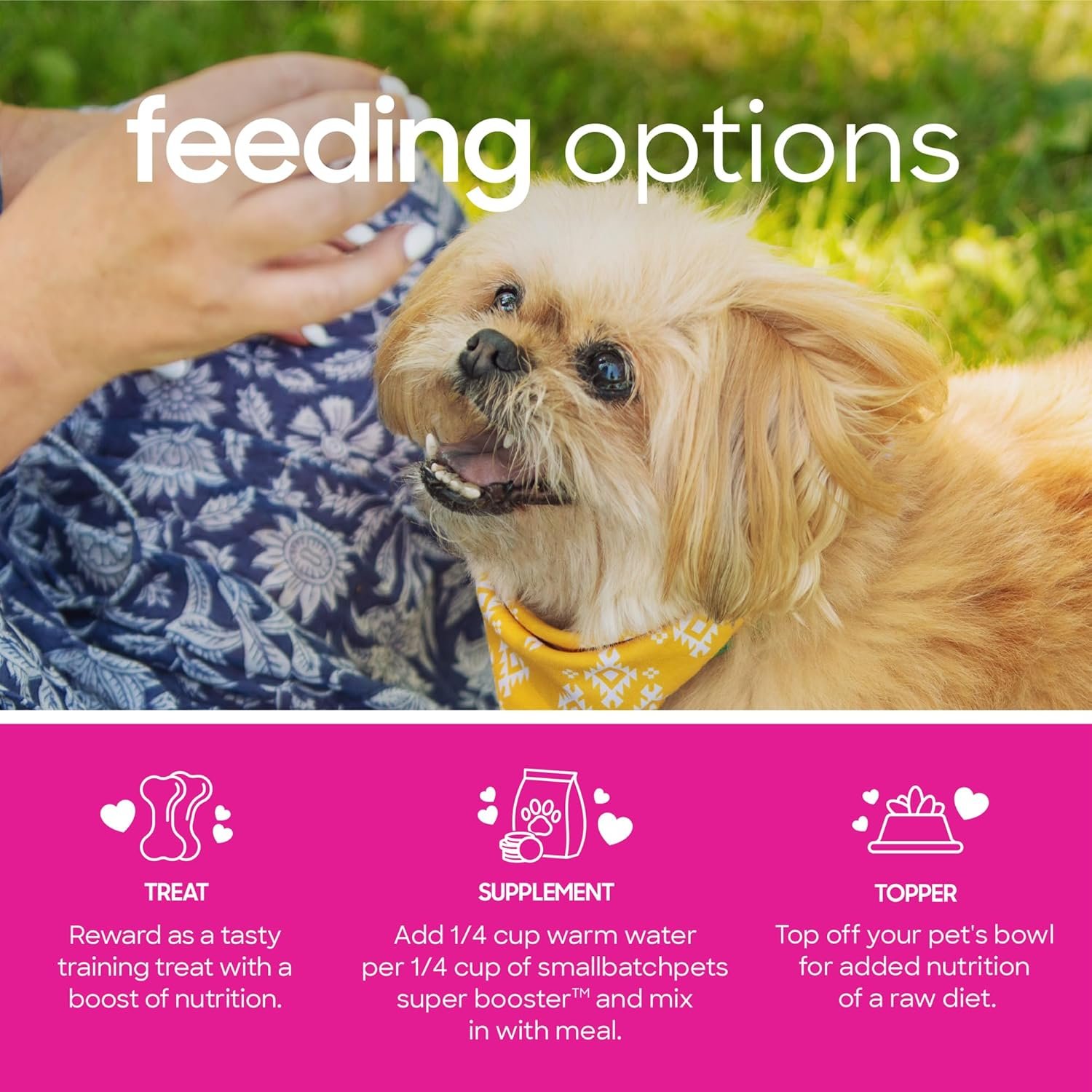 smallbatch Pets Freeze-Dried Super Booster Rabbit Bites for Dogs & Cats, 7 oz, Made in The USA, Humanely Raised Single Protein Source, Topper & Treat, with Organic Vegetables and Probiotics - Image 5