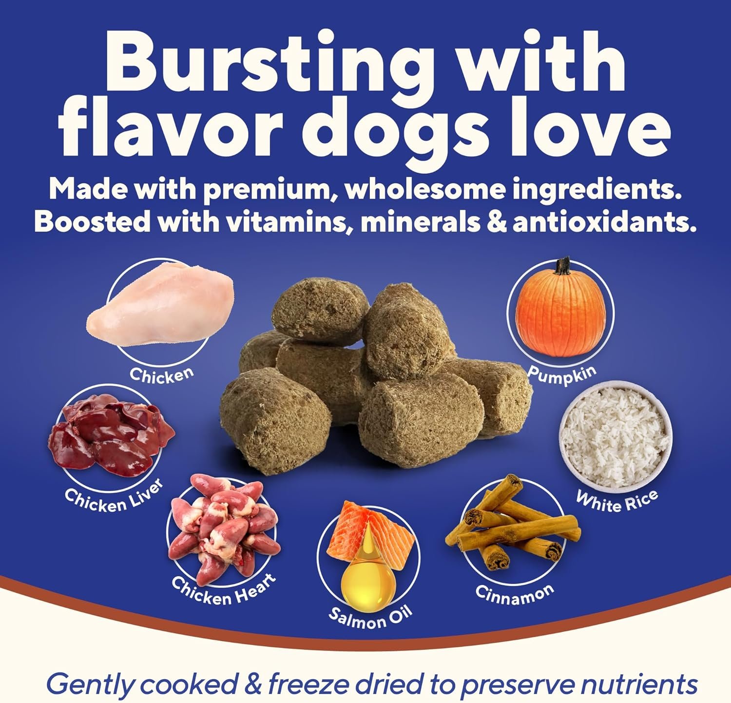 Dave's Pet Food Digesti-Bites Easy to Digest Freeze Dried Chicken Dog Treats with Pumpkin Fiber & Probiotics, Complete & Balanced Nutritious, Freeze Dried Dog Food Topper, USA Made (12 oz) - Image 6