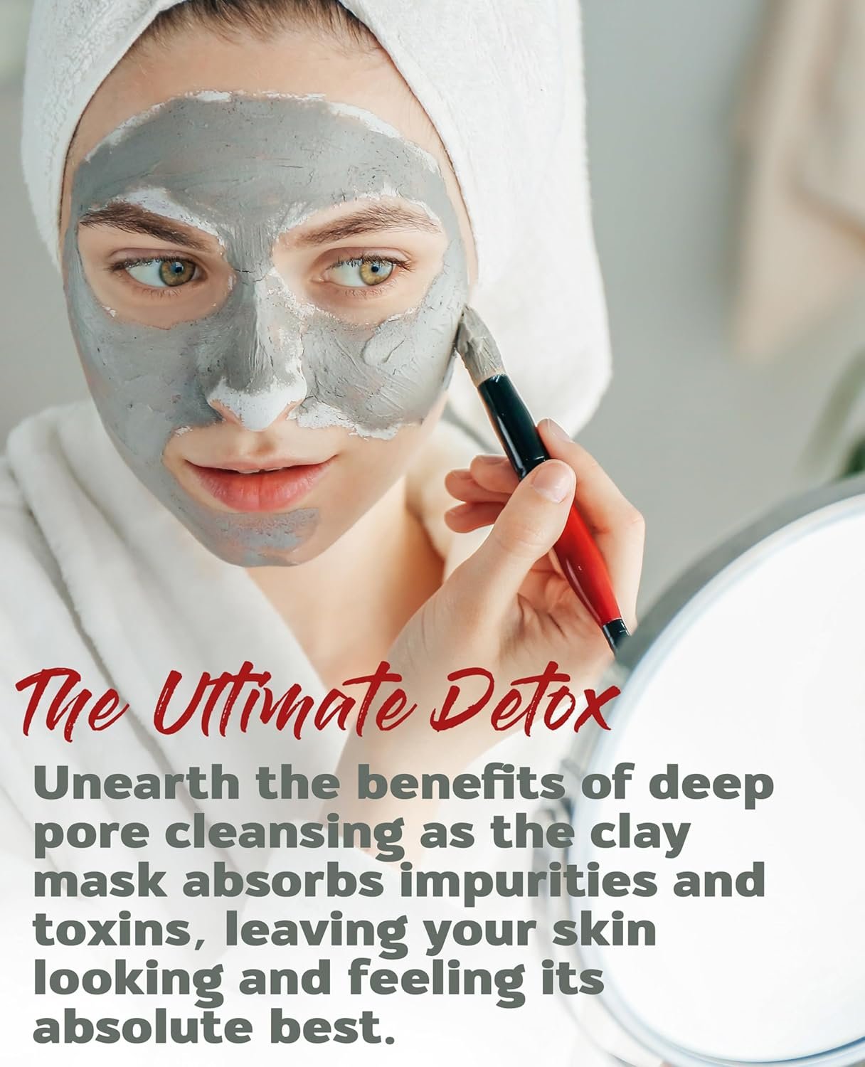 Aztec Secret Essential Indian Clay Mask Kit by Etana – 100% Natural Calcium Bentonite for Deep Pore Cleansing - Facial, Hair & Body Detox Set With Accessories - Image 7