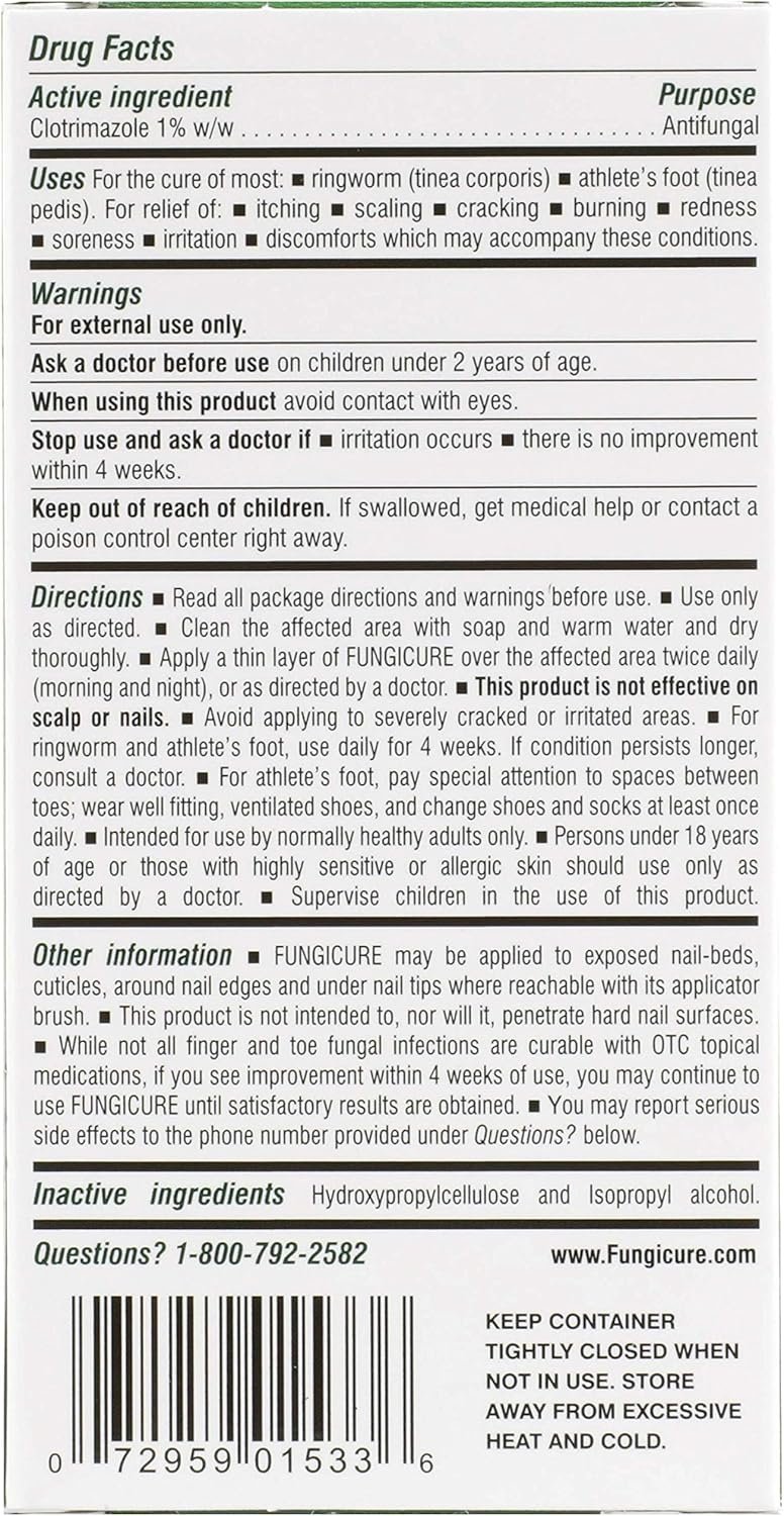 FUNGICURE Anti-Fungal Liquid Gel - Maximum Strength - Kills Exposed Nail-Bed Fungus, Ringworm, Athlete’s Foot - 0.35 fl oz - Image 7