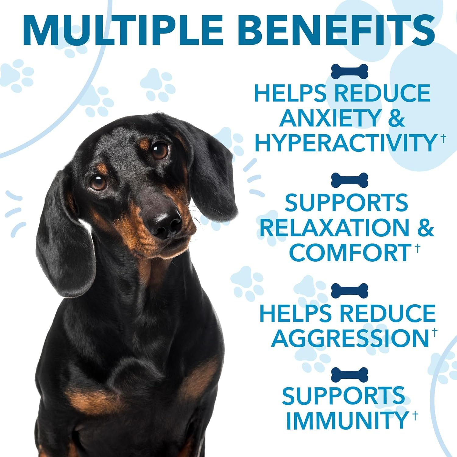 Hemp Calming Chews for Dogs with Anxiety and Stress - Dog Calming Treats - Dog Anxiety Relief - Storms, Barking, Separation - Valerian - Hemp Oil - Calming Treats for Dogs - Made in USA - 120 Chews - Image 7