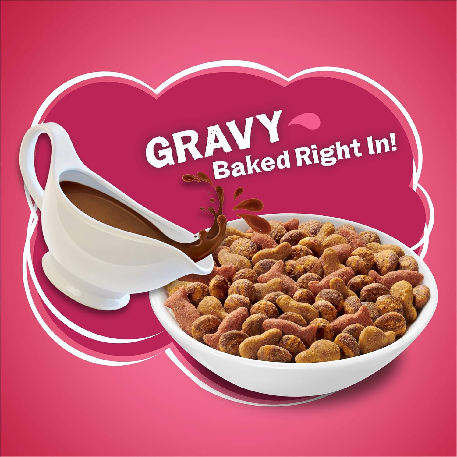 Purina Friskies Dry Cat Food, Gravy Swirlers - 3.15 lb. Bag - Image 3