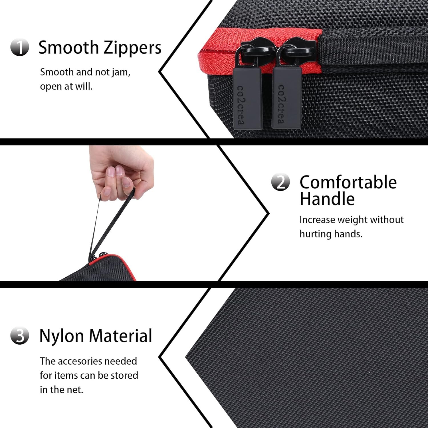 co2CREA Hard Case compatible with TASCAM Portacapture X6 32-bit Float Portable Audio Recorder - Image 6