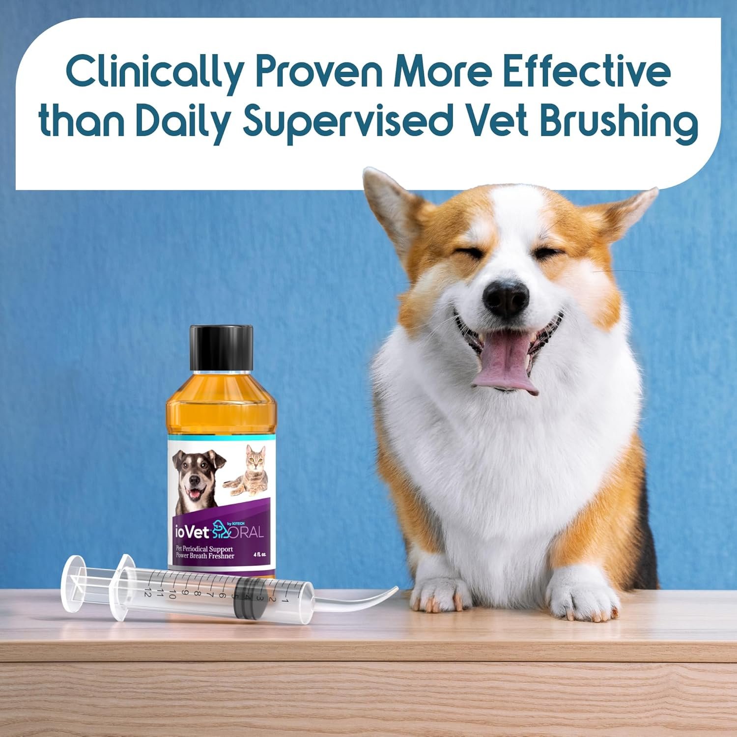 Recommended by Veterinarians Because it Simply Works Better. ioVet Oral Pet Water additive effortlessly Helps Your pet to The Clean, Healthy Mouth & Dazzling Fresh Breath You've Always Hoped for. - Image 3