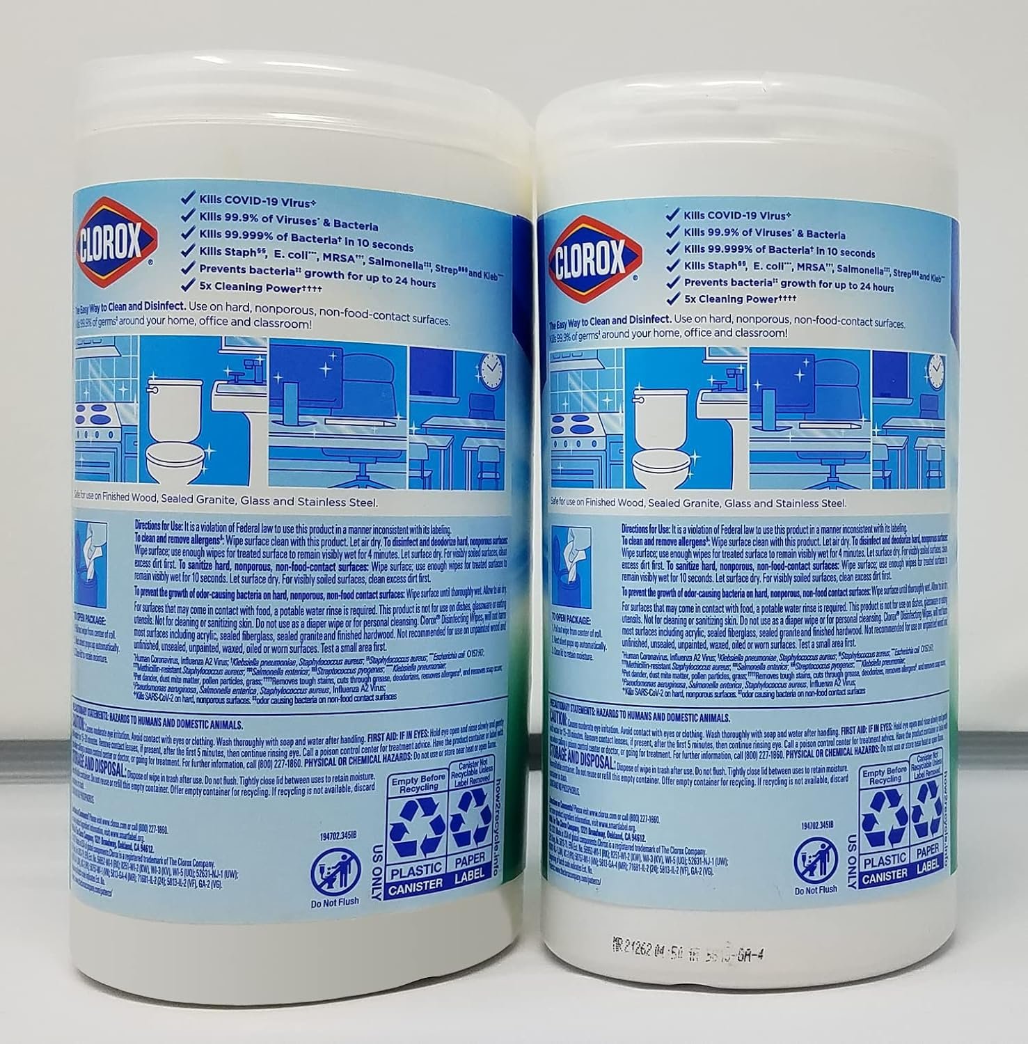 Clorox Disinfecting Wipes Fresh Scent 85ct Pack of 2 170 Count Total - Image 3